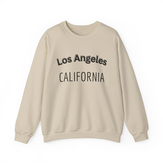 Los Angeles California Crewneck Sweatshirt — LA Vintage City Hoodie