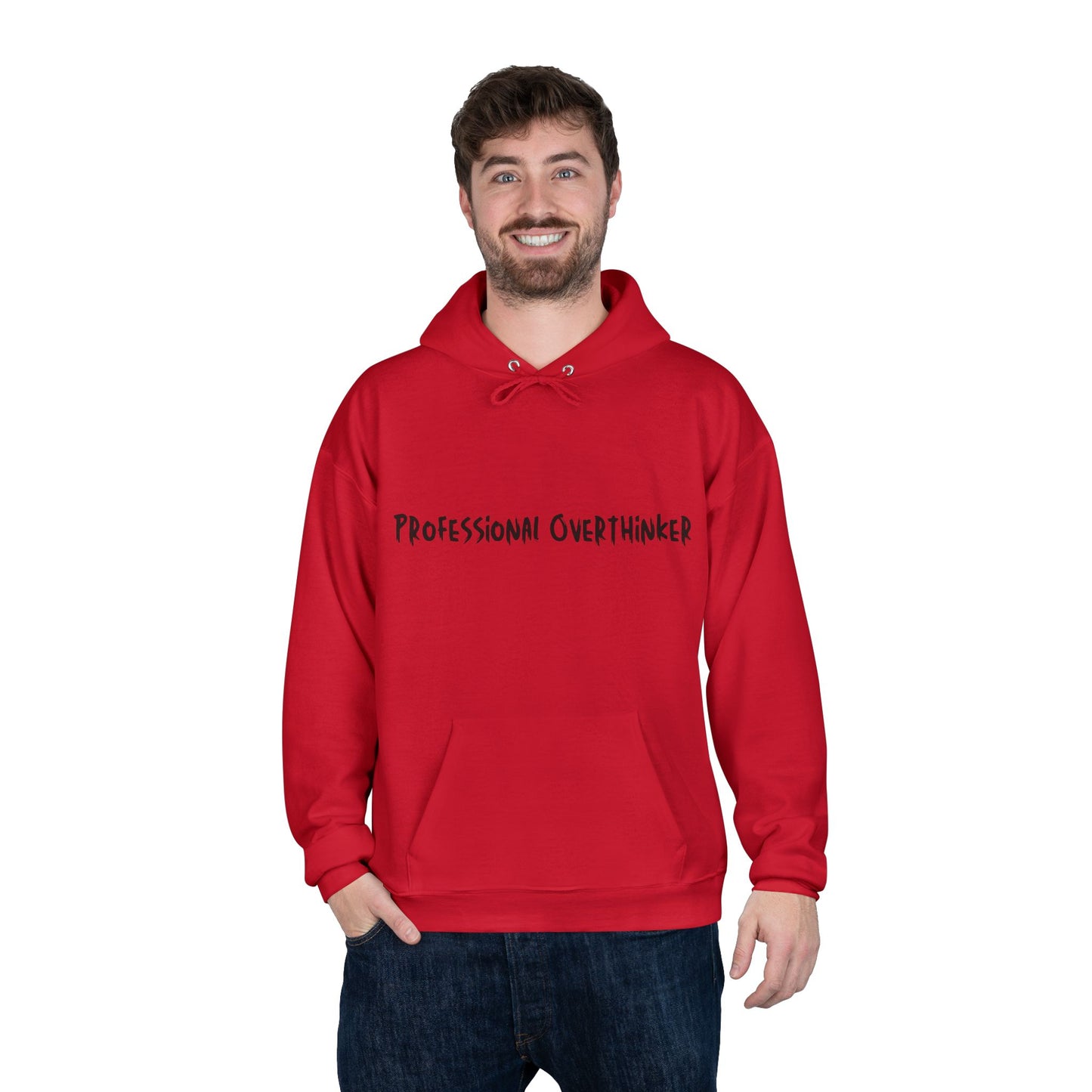 Professional Overthinker Hoodie — Funny Casual Pullover for Thinkers