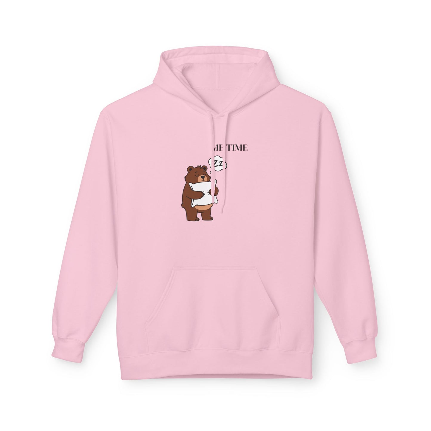 Sudadera con capucha Me Time Bear: adorable sudadera con capucha con gráfico de oso relajante