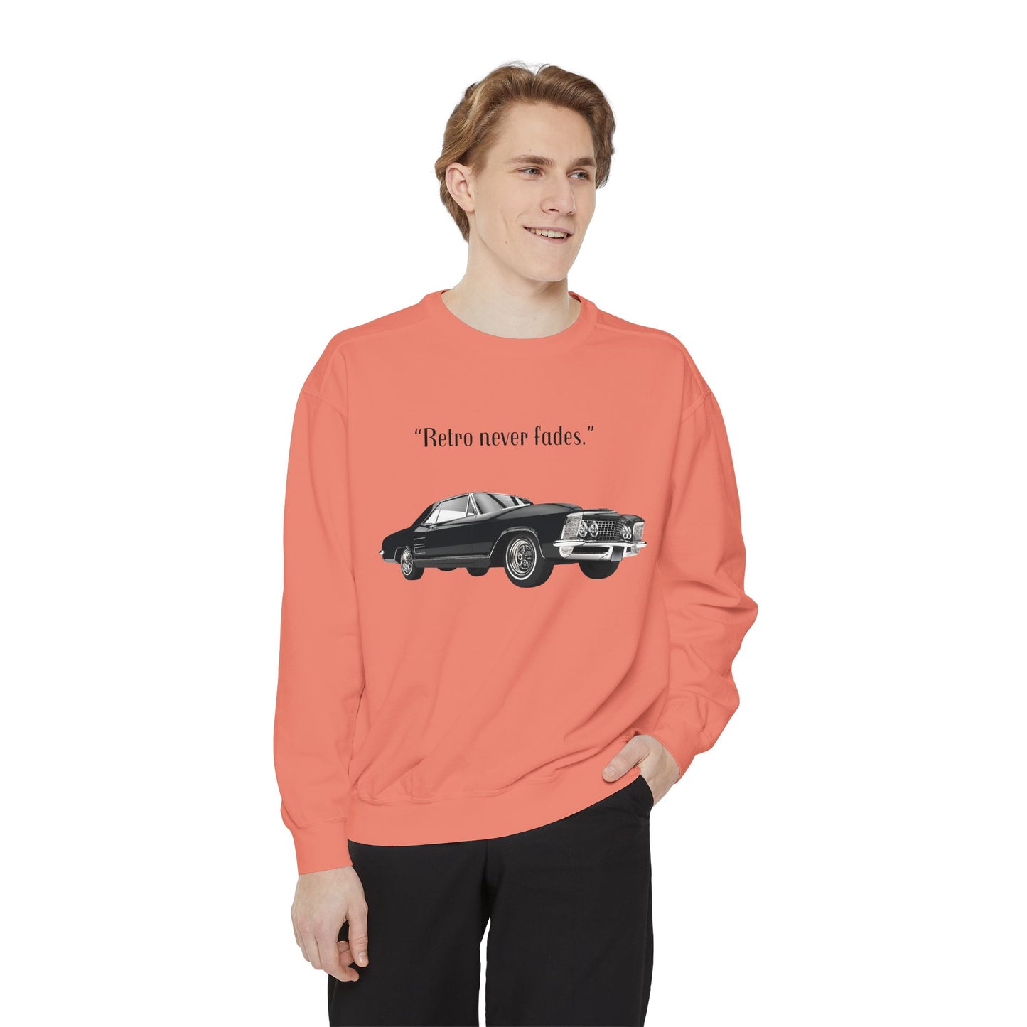Retro 'Never Fades' Vintage Classic Car Sweatshirt