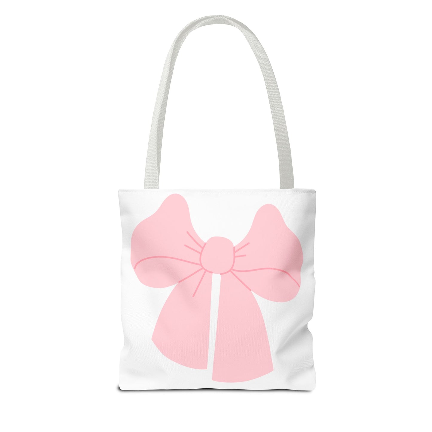 Bolsa de mano con lazo rosa: un bonito bolso de compras con un bonito diseño en tonos pastel.