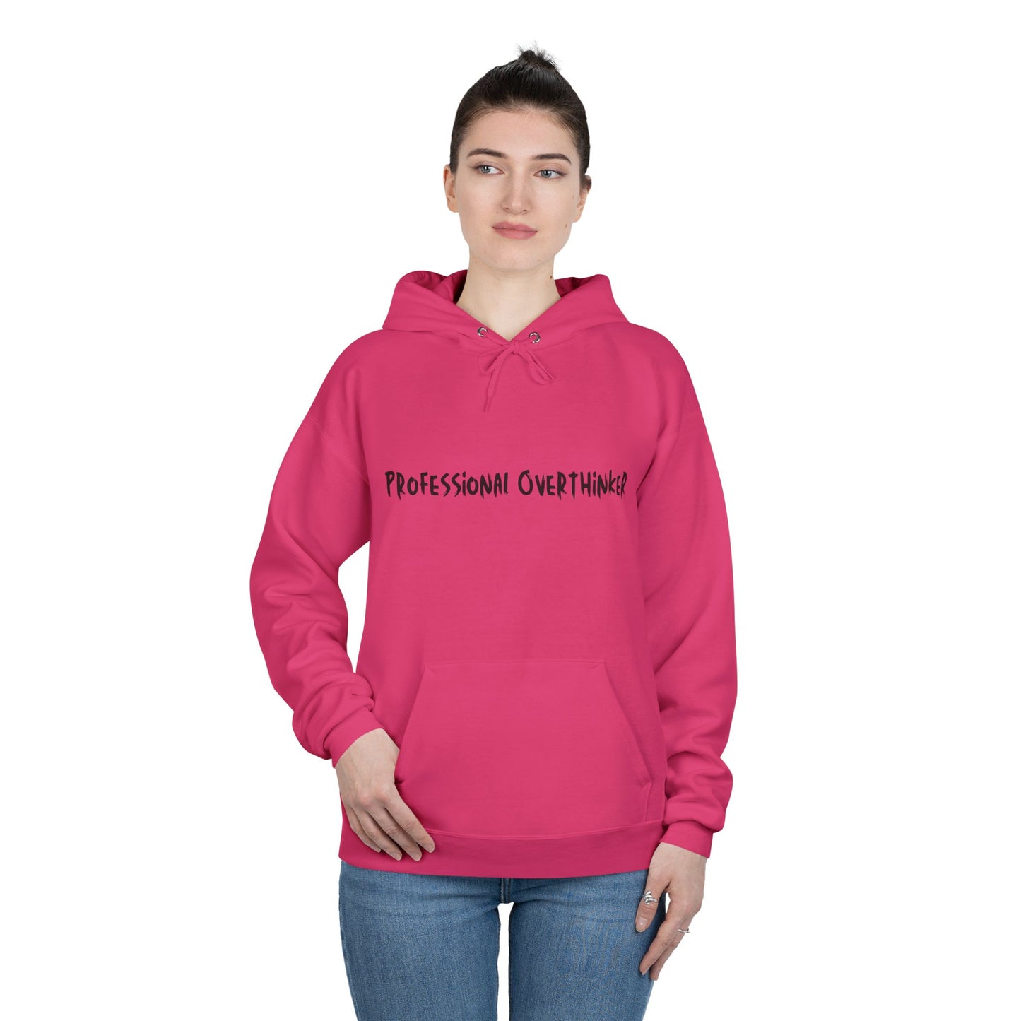 Professional Overthinker Hoodie — Funny Casual Pullover for Thinkers