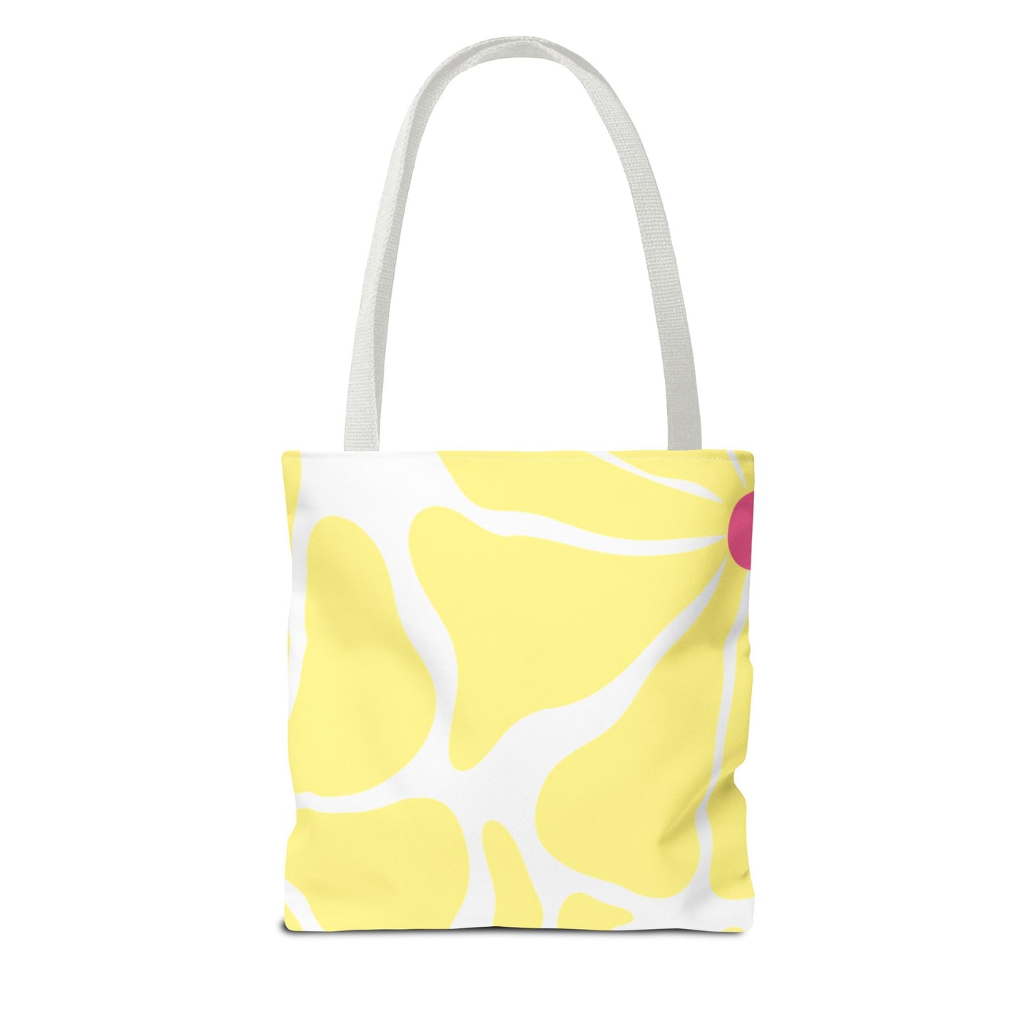 Floral Sunshine Yellow Daisy Tote Bag — All-Over Print