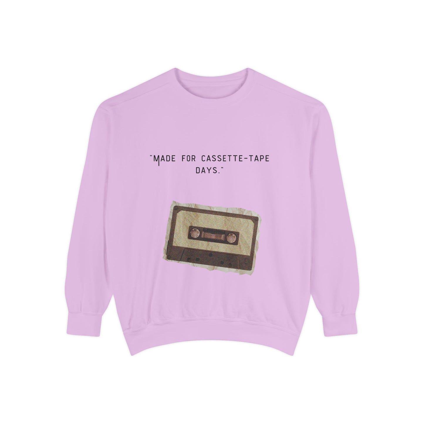 Vintage Cassette Sweatshirt — “Made for Cassette‑Tape Days” Retro Music Crewneck