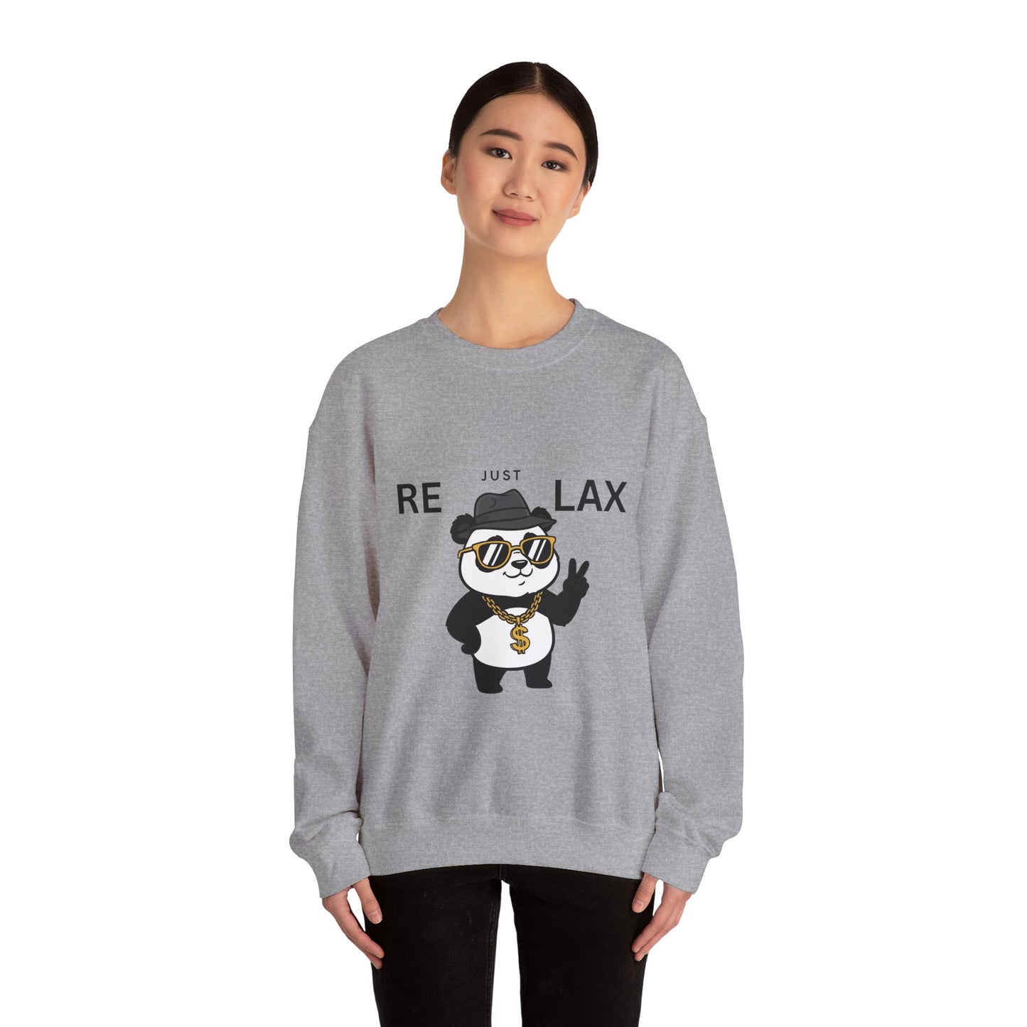 Sudadera de cuello redondo Just Relax Panda