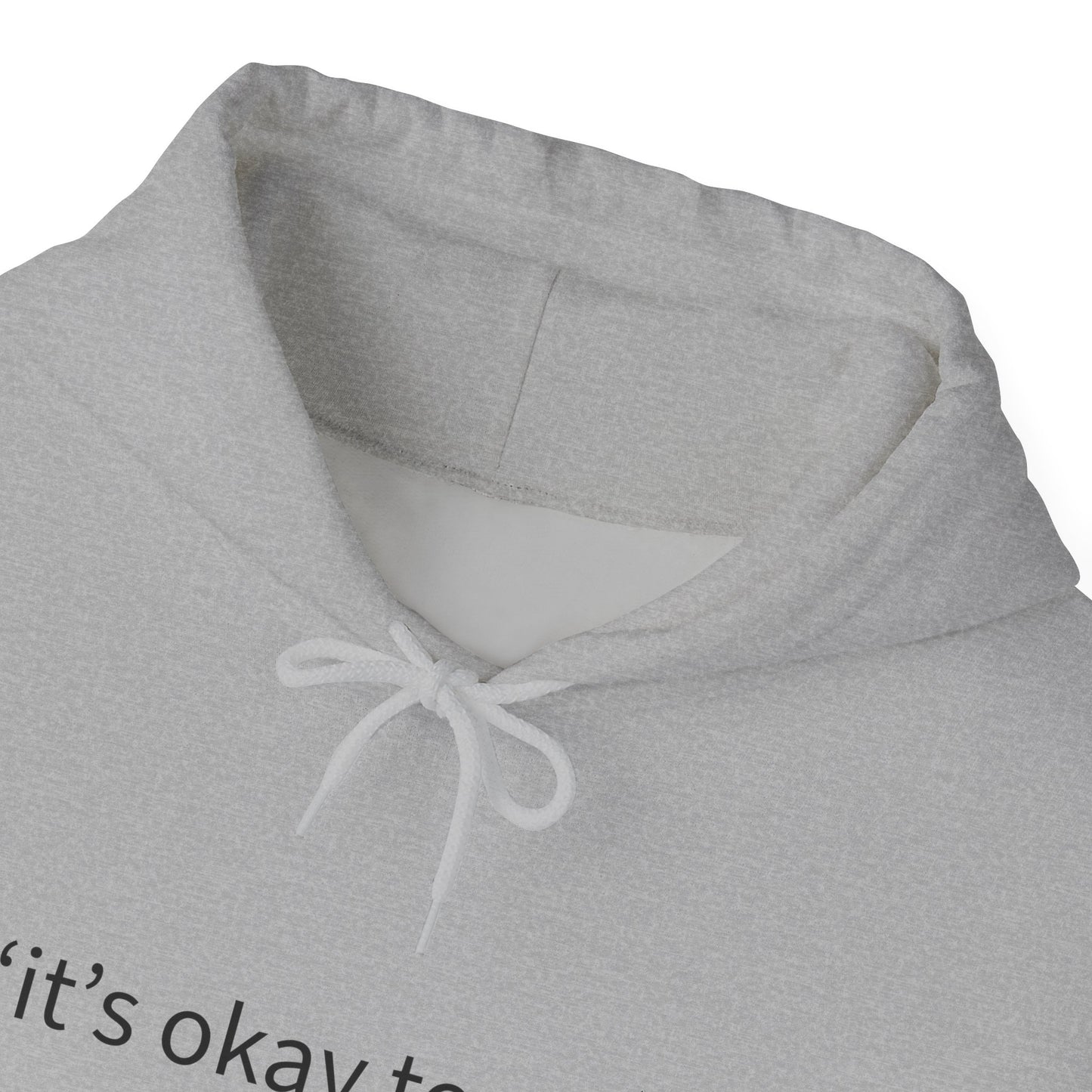 Hoodie — "it's okay to rest" Minimal Self-Care Pullover