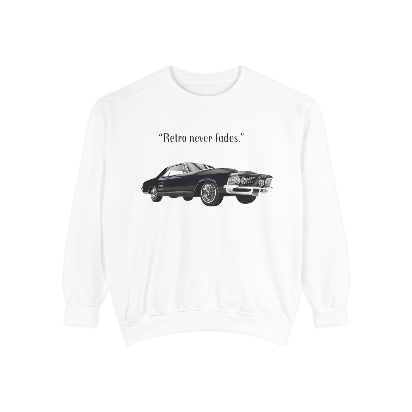 Retro 'Never Fades' Vintage Classic Car Sweatshirt