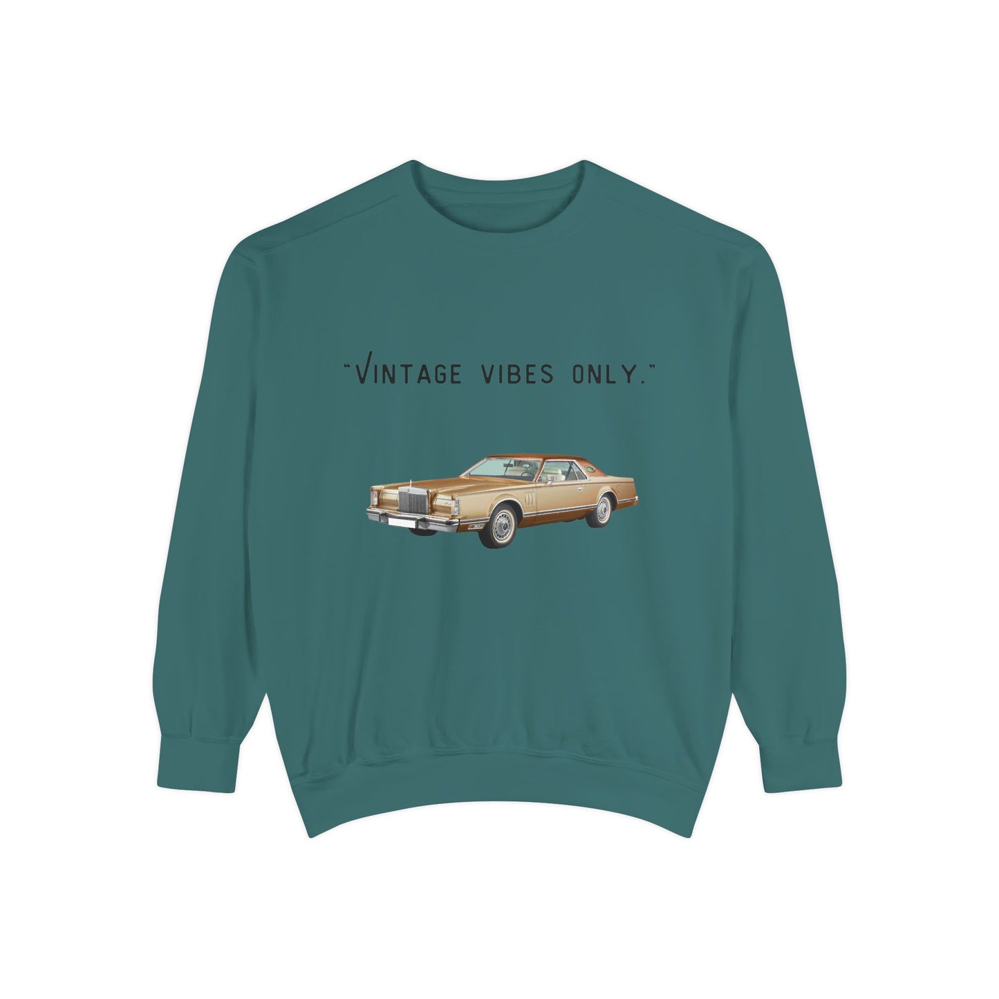 Vintage Vibes Only Retro Classic Car Sweatshirt
