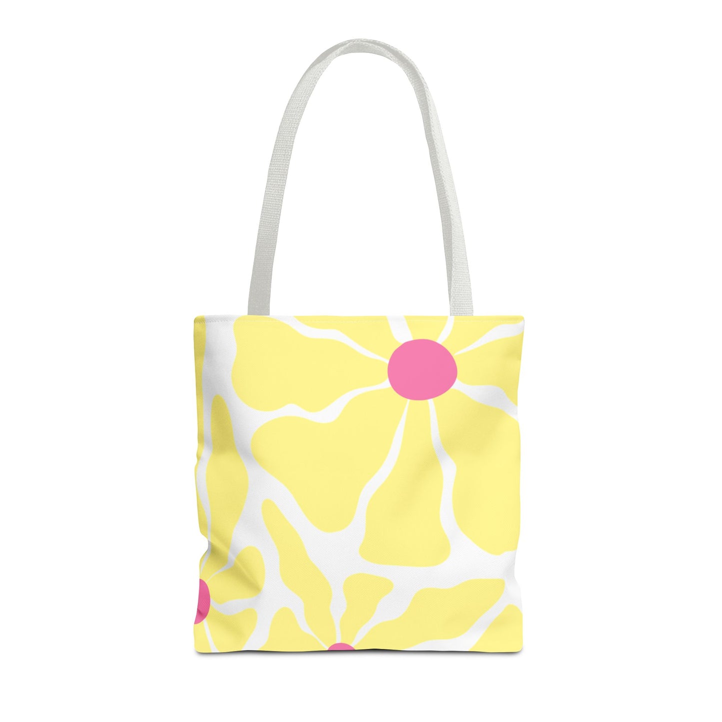 Floral Sunshine Yellow Daisy Tote Bag — All-Over Print