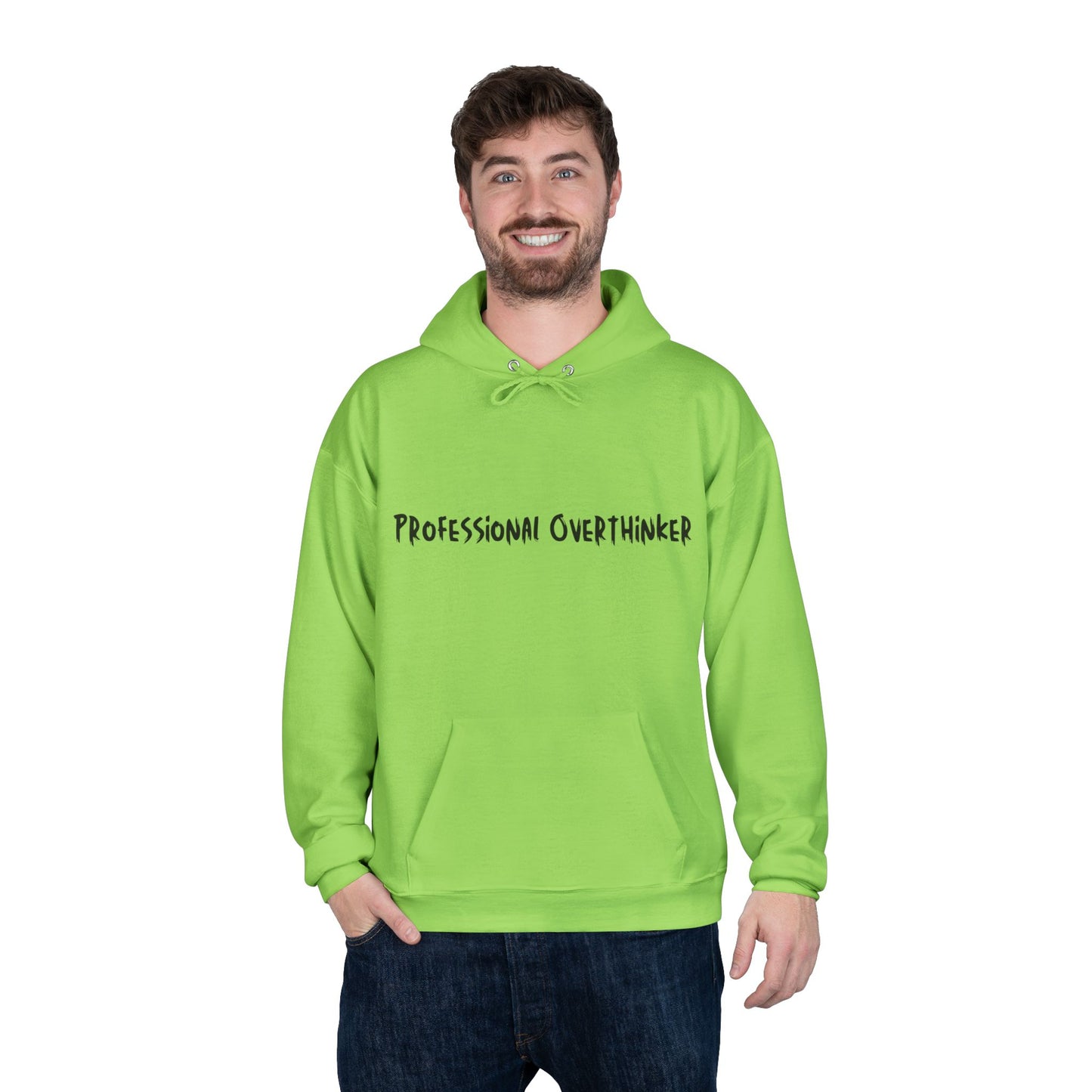 Professional Overthinker Hoodie — Funny Casual Pullover for Thinkers