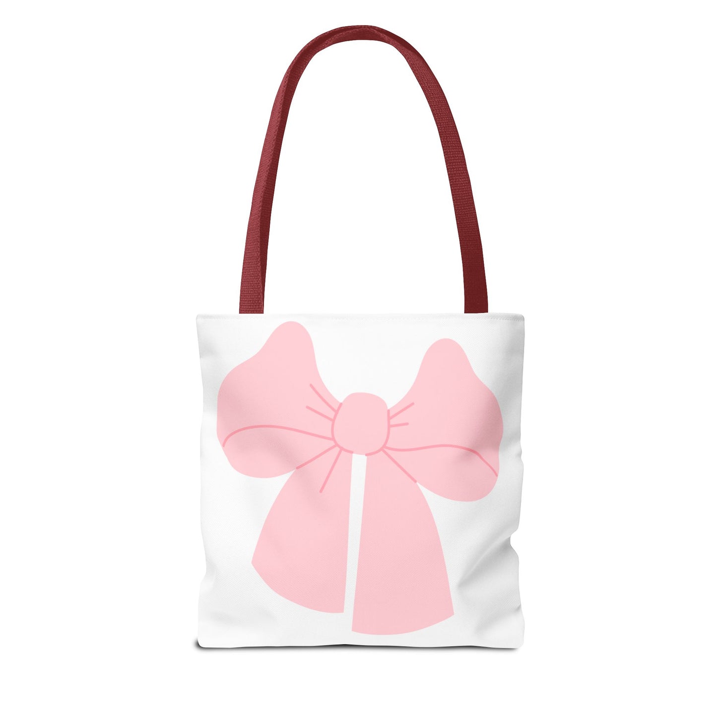 Bolsa de mano con lazo rosa: un bonito bolso de compras con un bonito diseño en tonos pastel.
