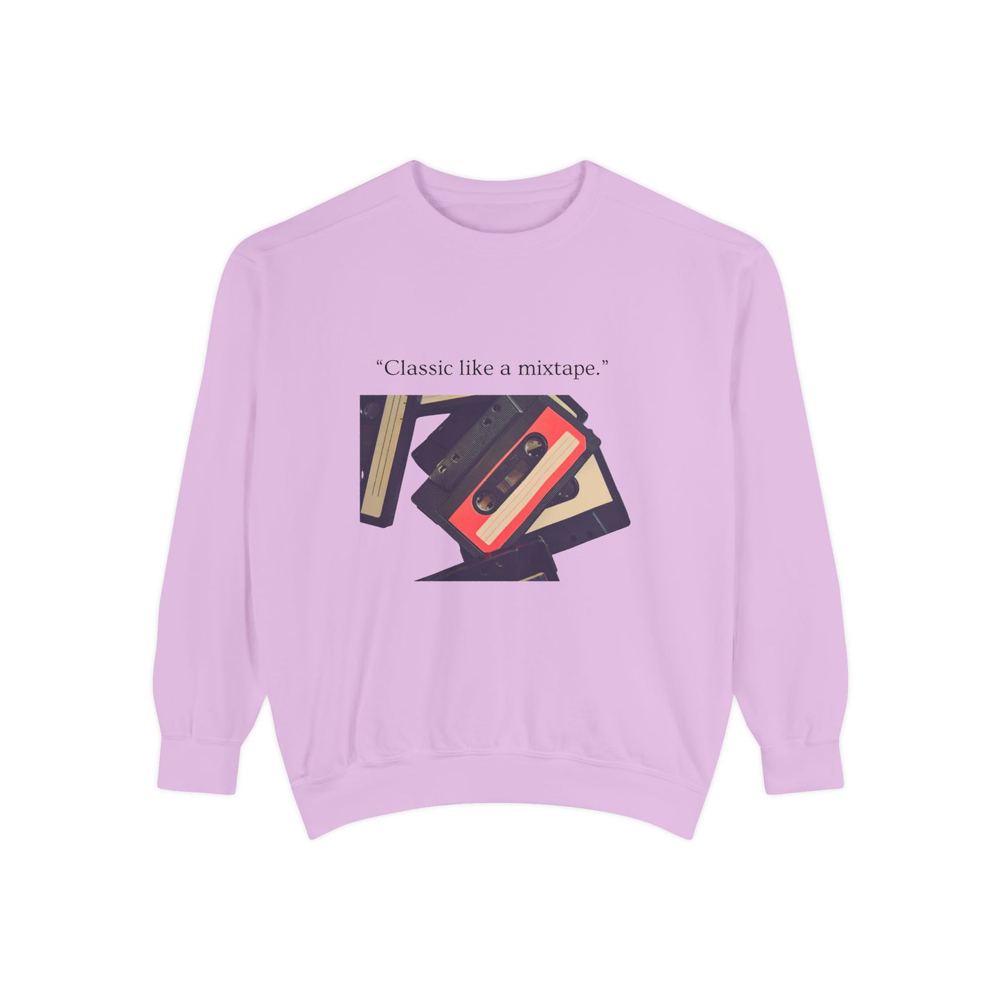 Cassette Mixtape Sweatshirt — "Classic like a mixtape." Retro Tape Crewneck