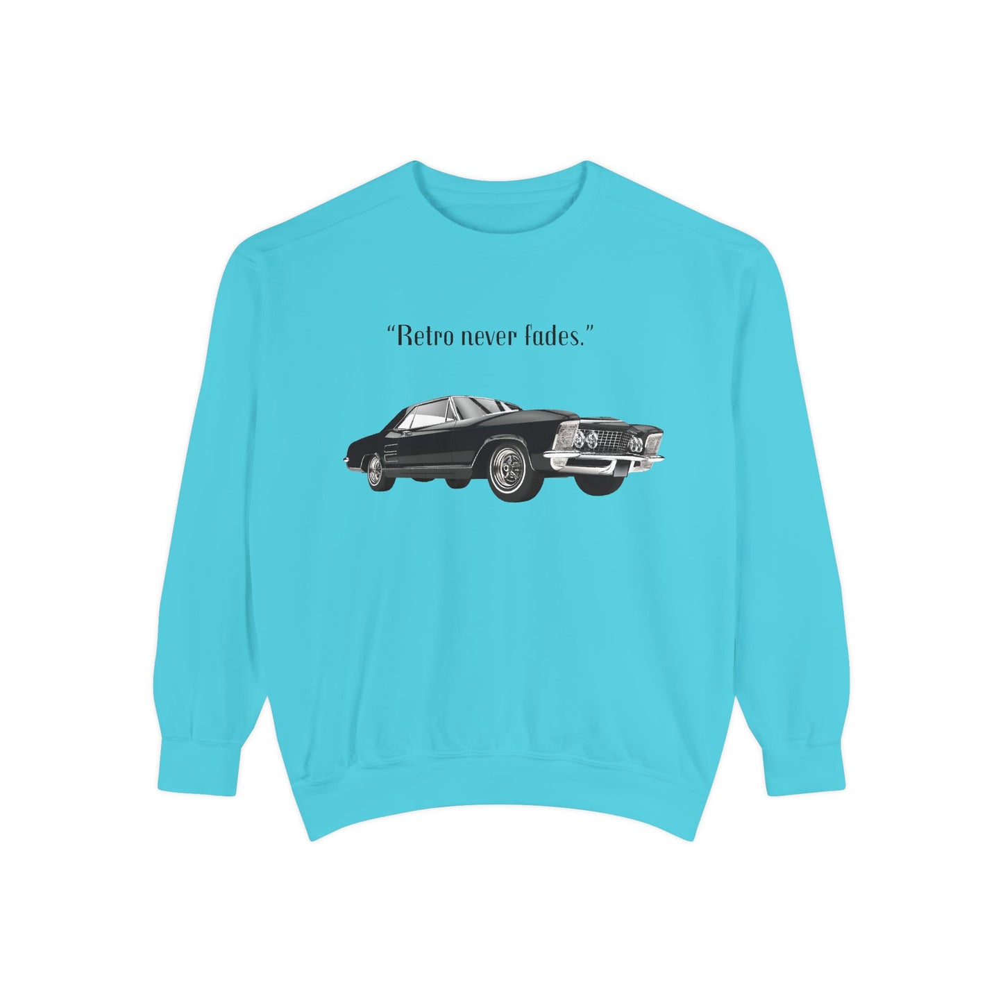 Retro 'Never Fades' Vintage Classic Car Sweatshirt