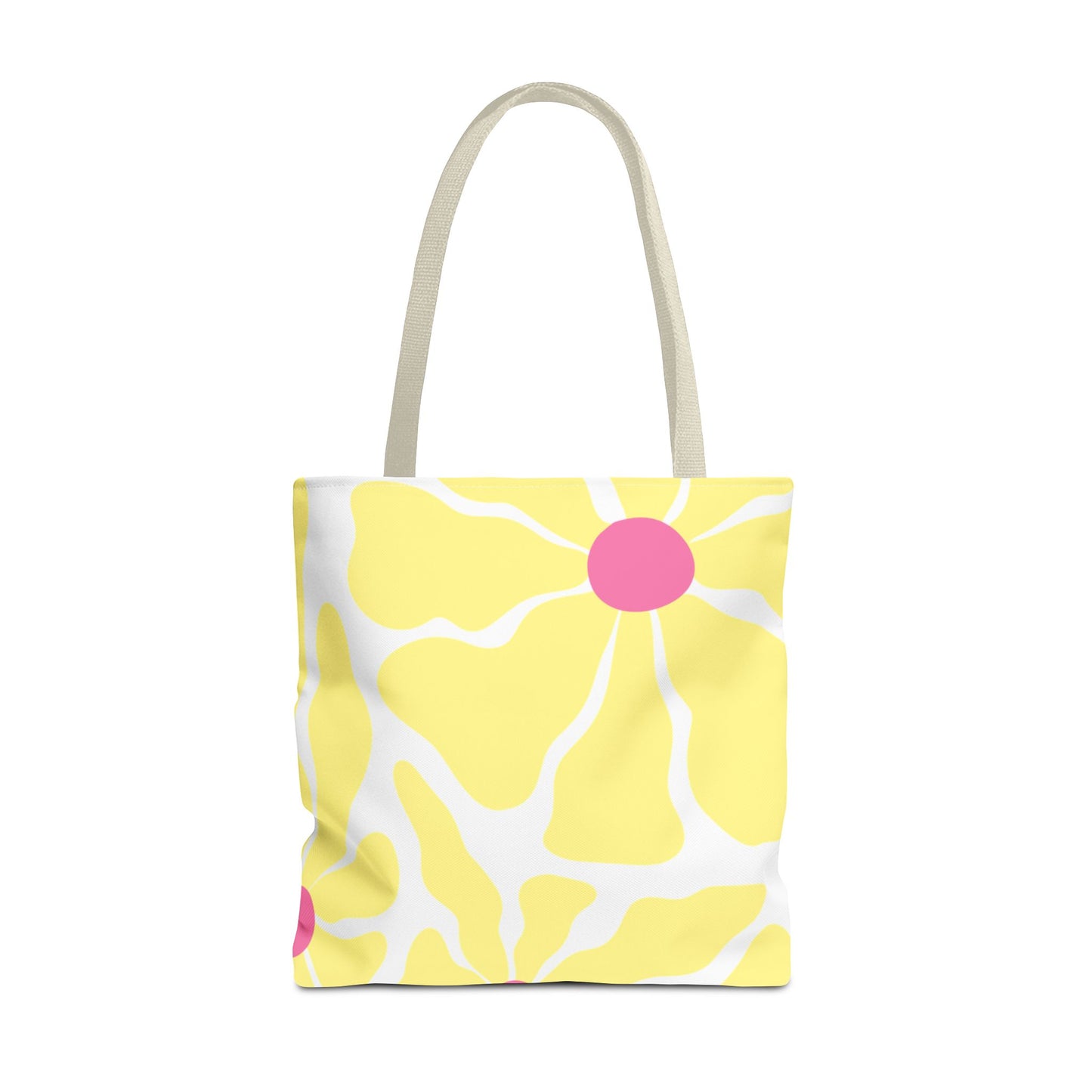 Floral Sunshine Yellow Daisy Tote Bag — All-Over Print