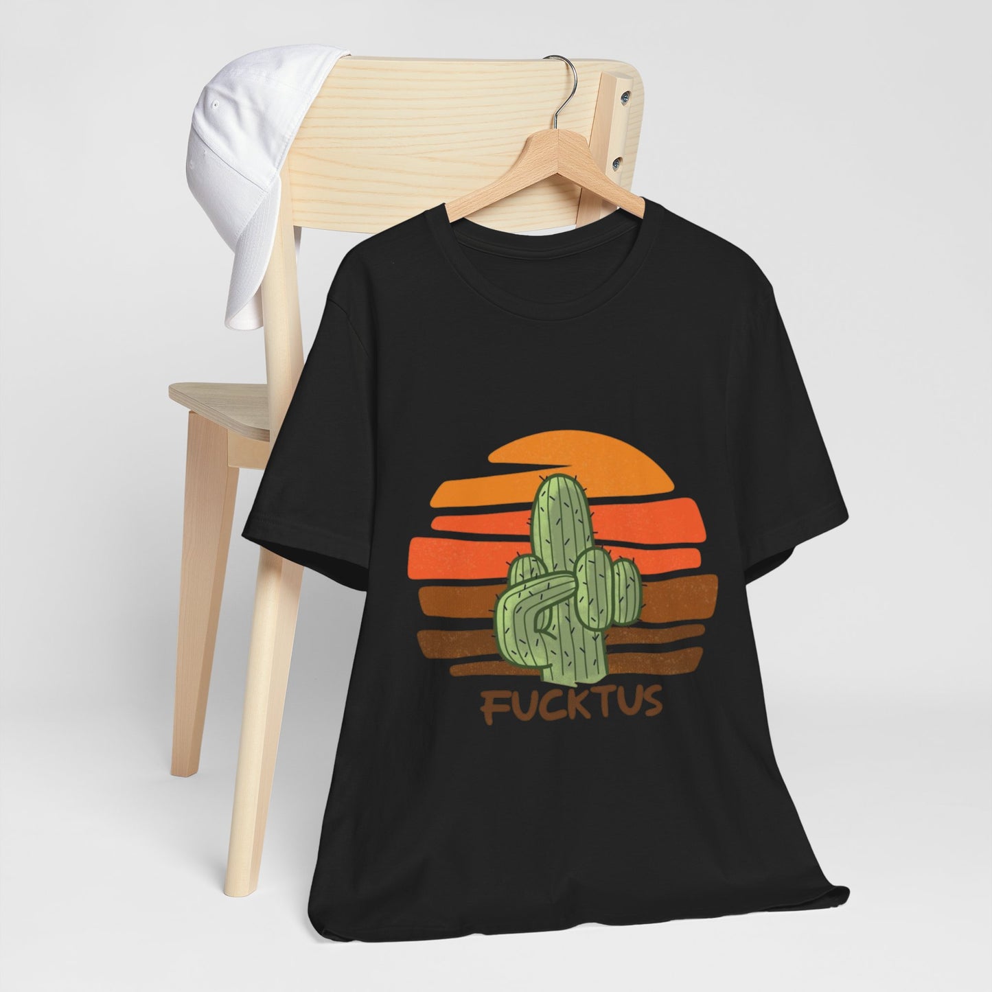 Fucktus Cactus Retro Sunset Tee