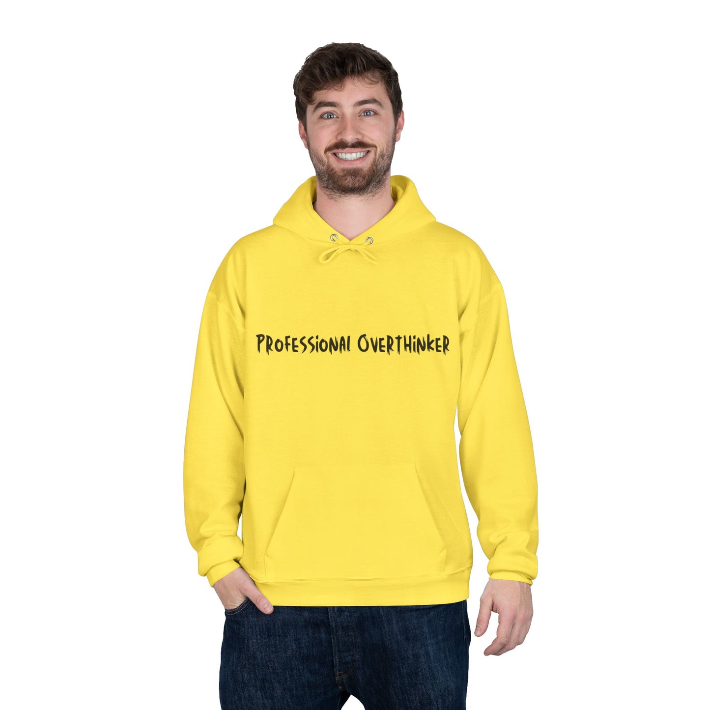 Professional Overthinker Hoodie — Funny Casual Pullover for Thinkers