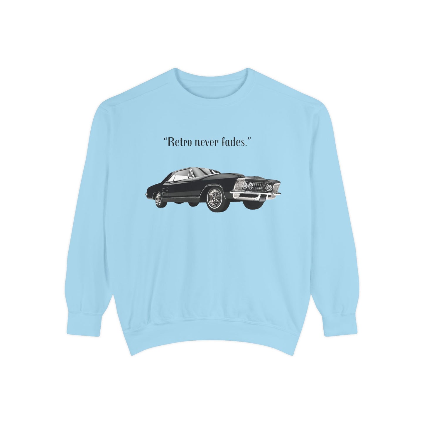 Retro 'Never Fades' Vintage Classic Car Sweatshirt