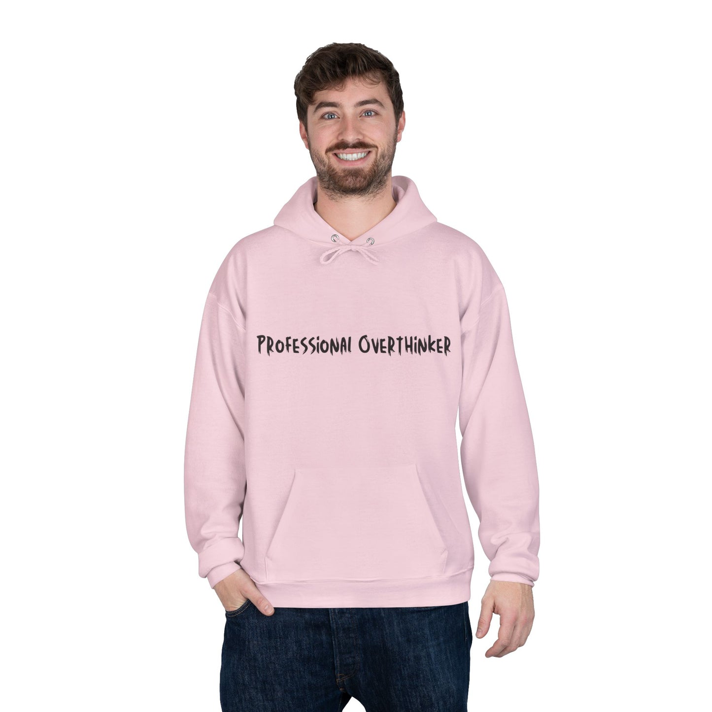 Professional Overthinker Hoodie — Funny Casual Pullover for Thinkers