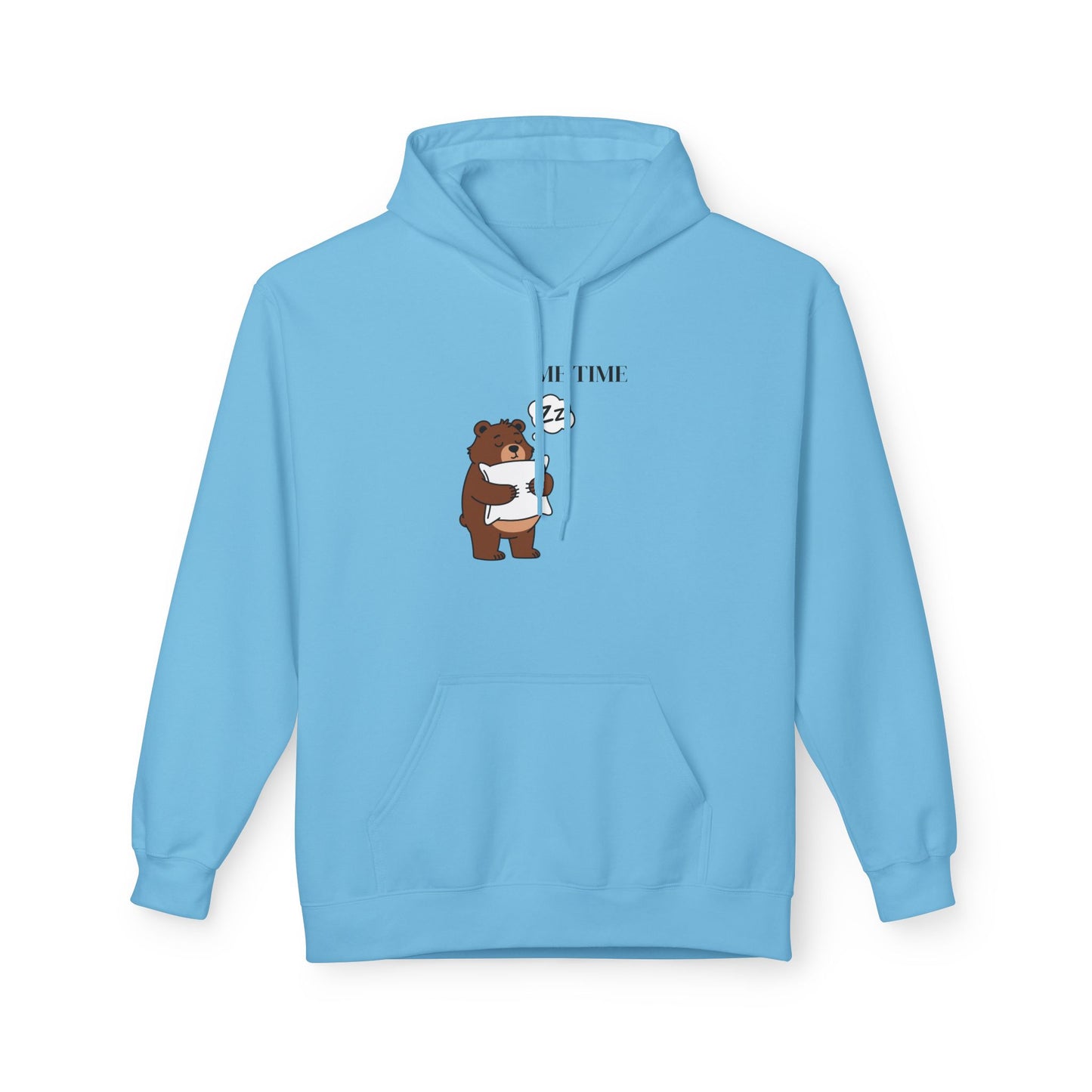 Sudadera con capucha Me Time Bear: adorable sudadera con capucha con gráfico de oso relajante