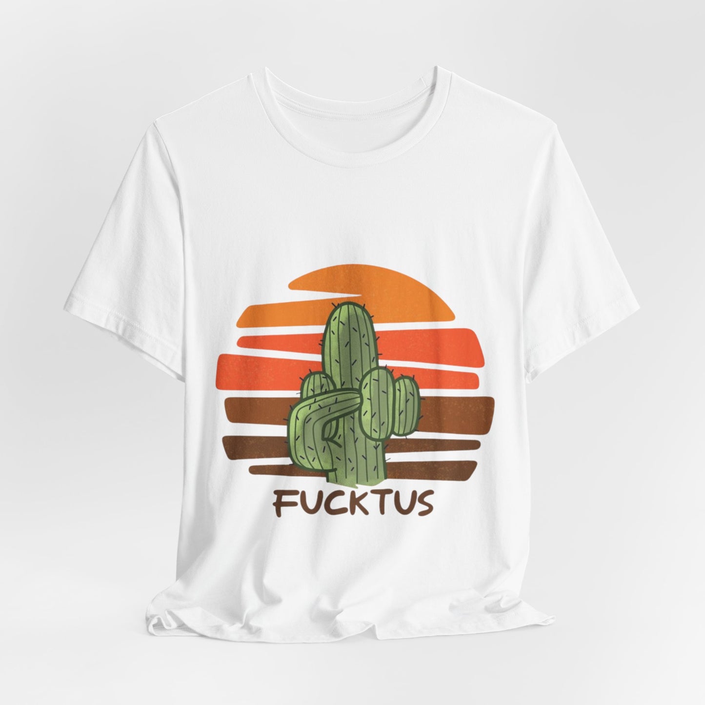 Fucktus Cactus Retro Sunset Tee