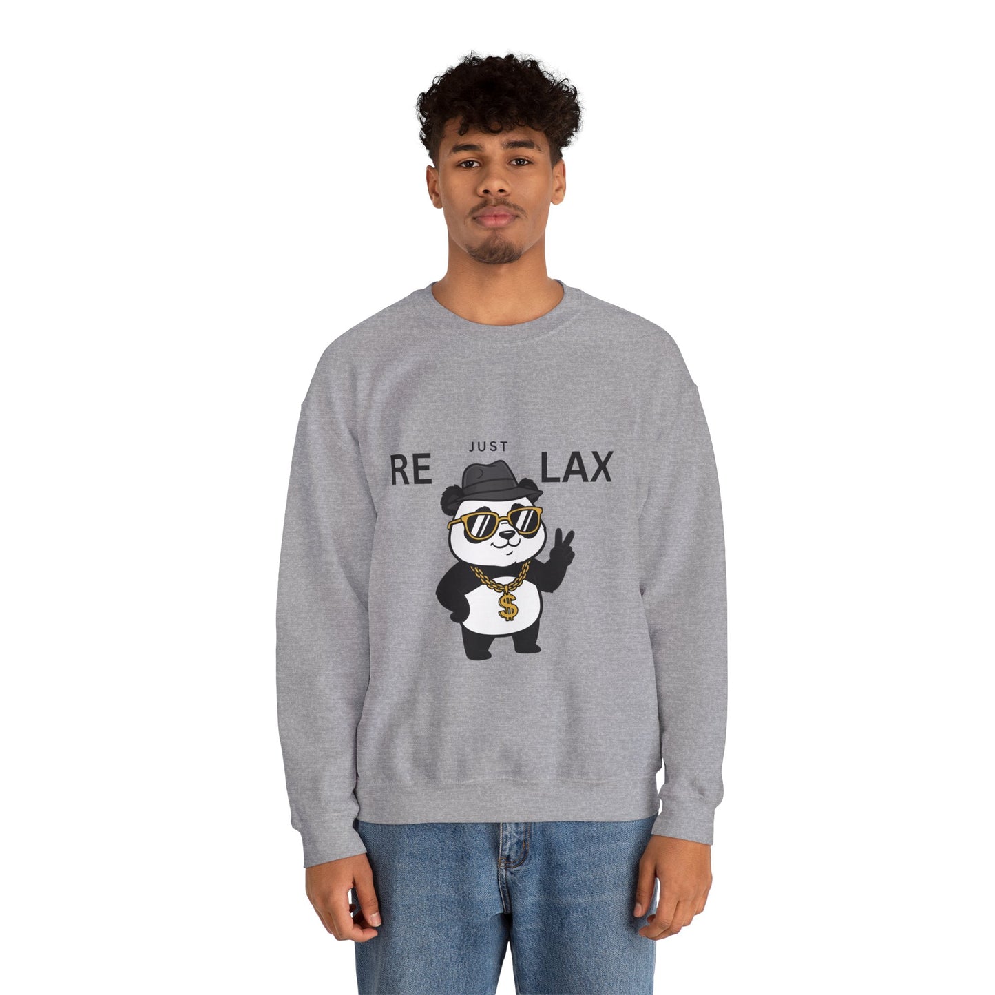 Sudadera de cuello redondo Just Relax Panda