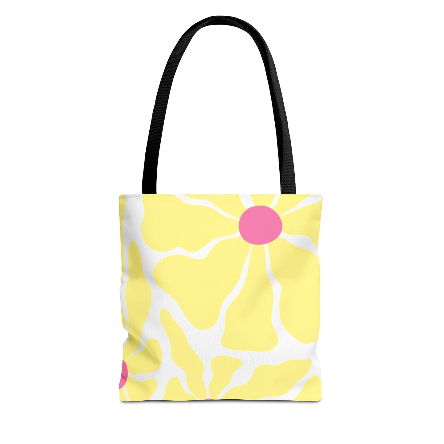 Floral Sunshine Yellow Daisy Tote Bag — All-Over Print