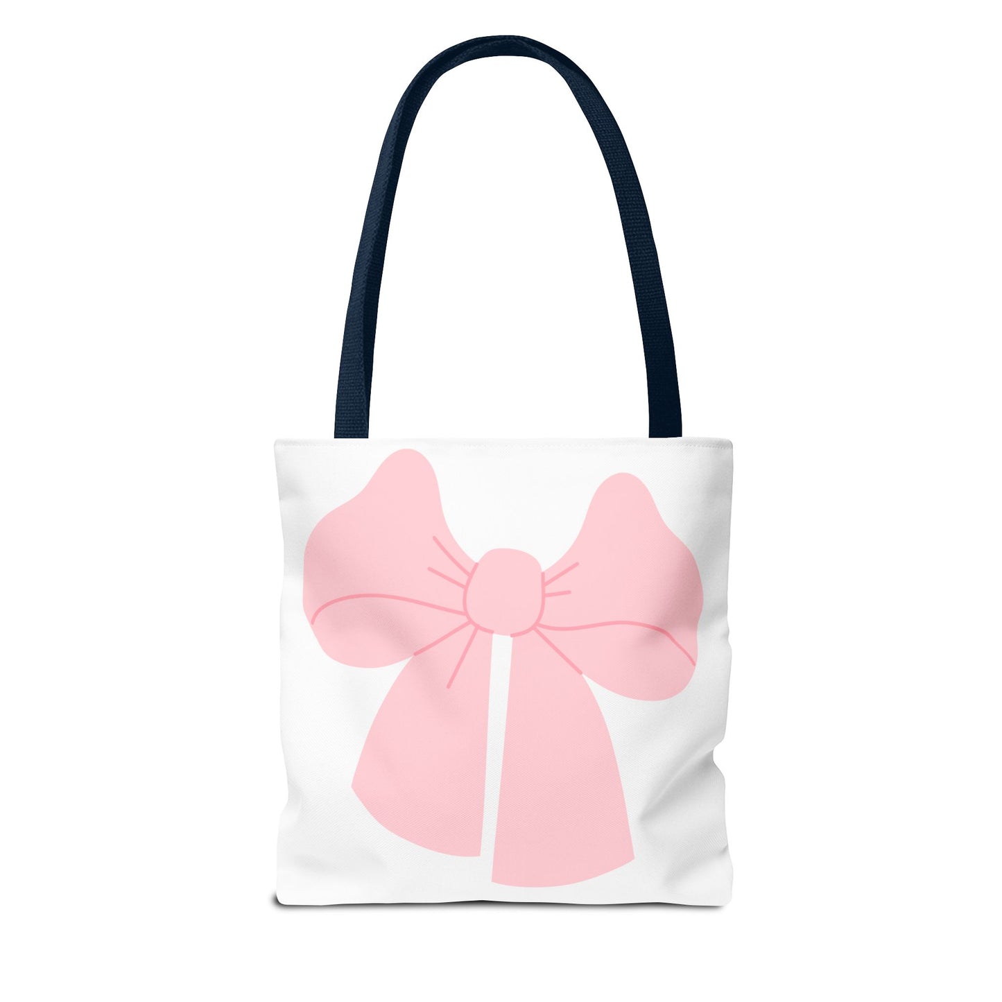 Bolsa de mano con lazo rosa: un bonito bolso de compras con un bonito diseño en tonos pastel.
