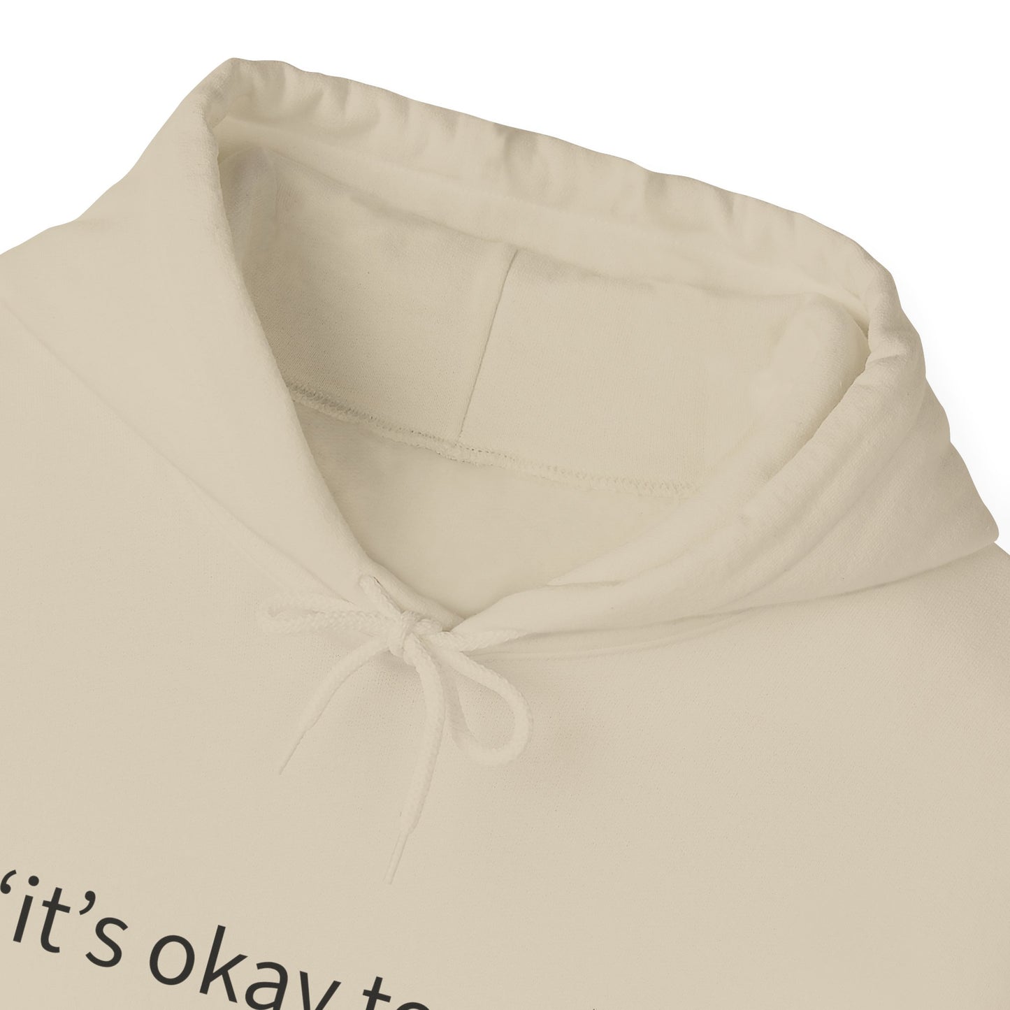 Hoodie — "it's okay to rest" Minimal Self-Care Pullover