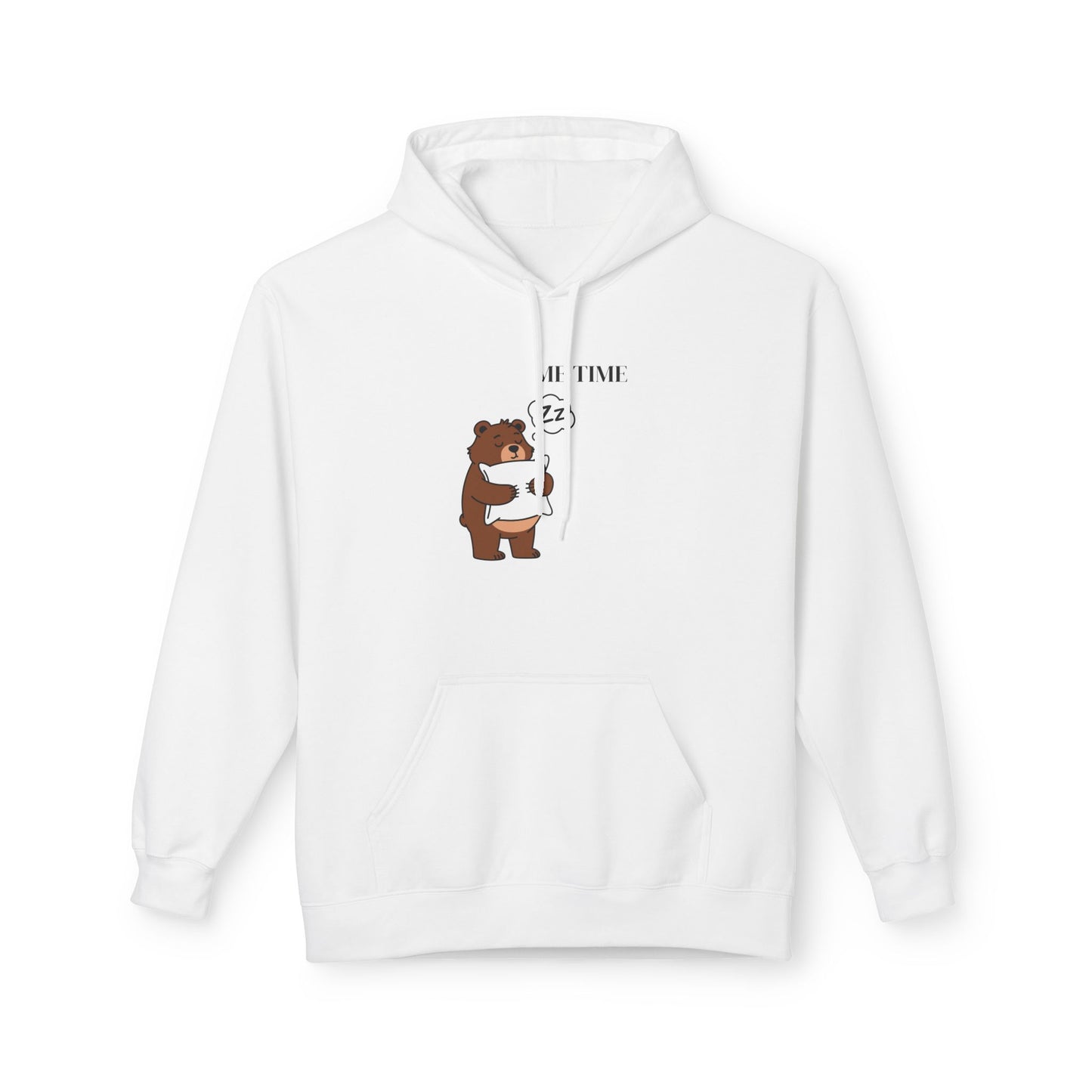 Sudadera con capucha Me Time Bear: adorable sudadera con capucha con gráfico de oso relajante