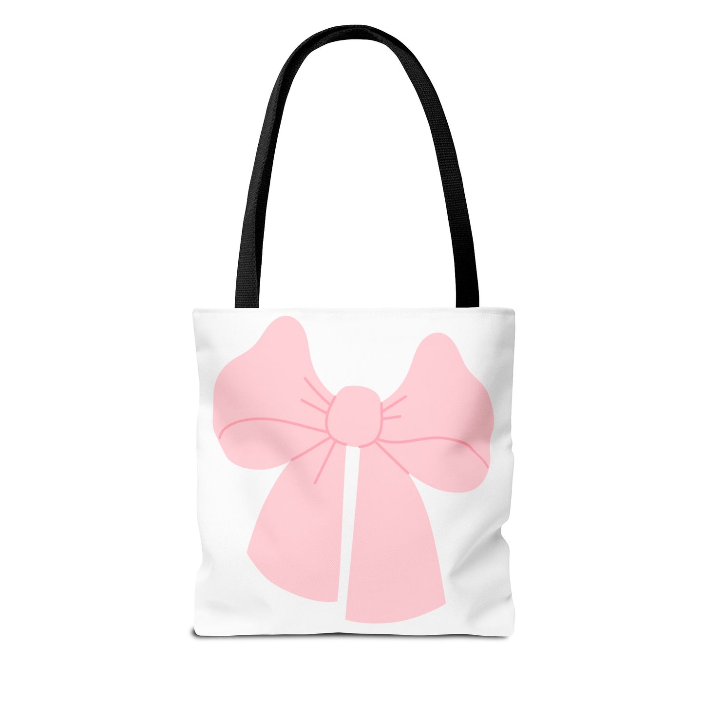 Bolsa de mano con lazo rosa: un bonito bolso de compras con un bonito diseño en tonos pastel.