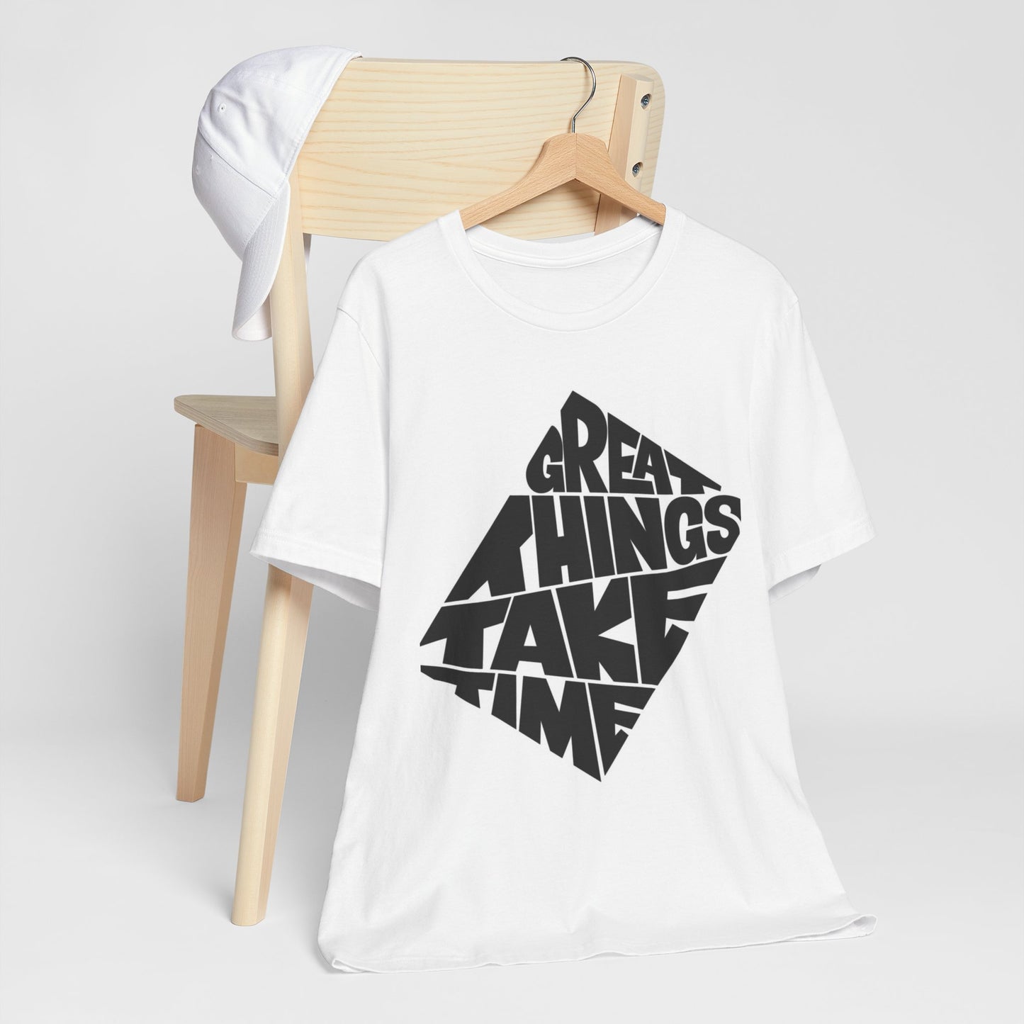 Great Things Take Time Graphic Tee — Inspirational Motivational Shirt