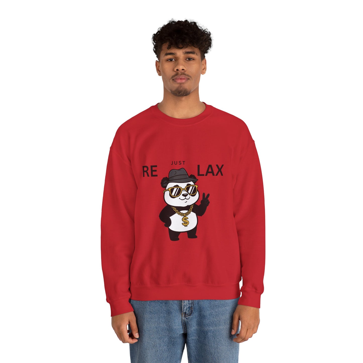 Sudadera de cuello redondo Just Relax Panda