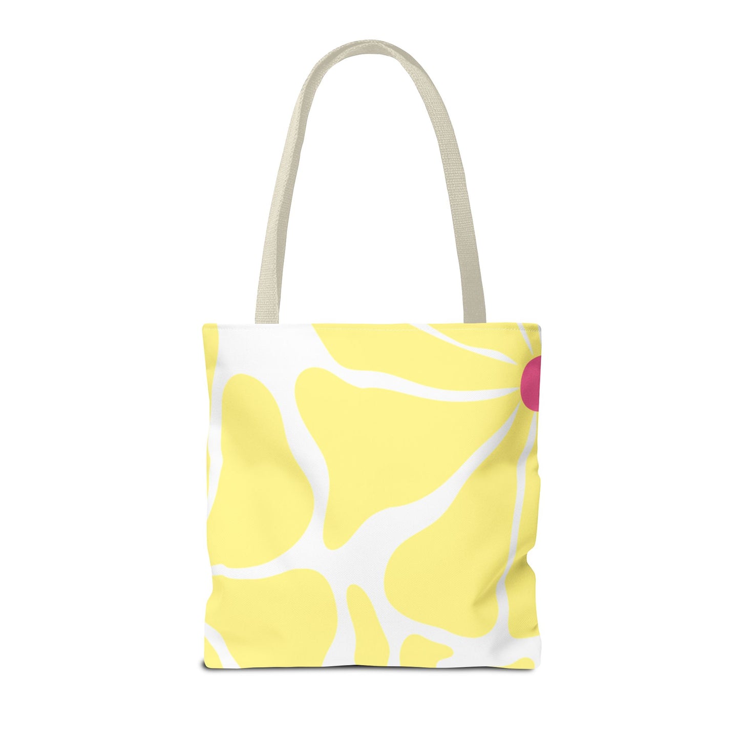 Floral Sunshine Yellow Daisy Tote Bag — All-Over Print