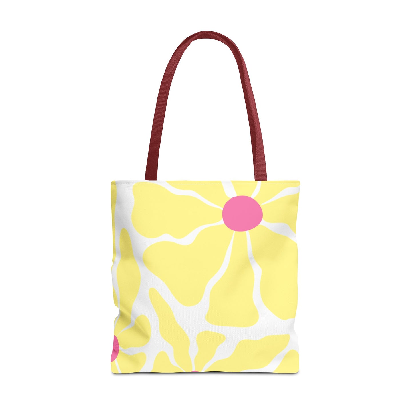 Floral Sunshine Yellow Daisy Tote Bag — All-Over Print