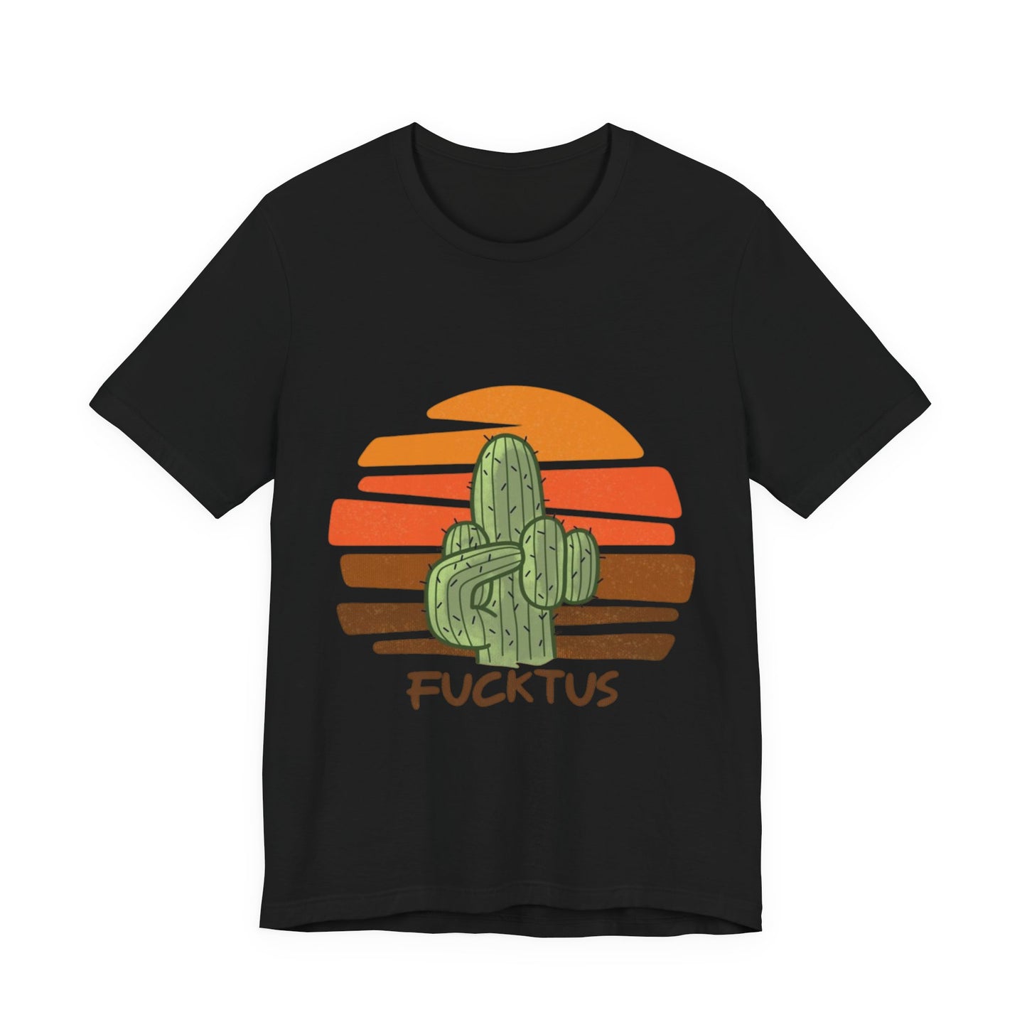 Fucktus Cactus Retro Sunset Tee