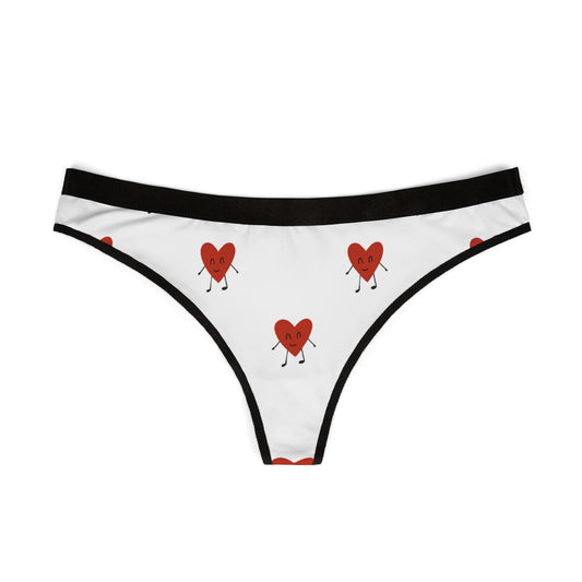 Heart Pattern Thong — Cute Valentine’s Day Women’s Underwear