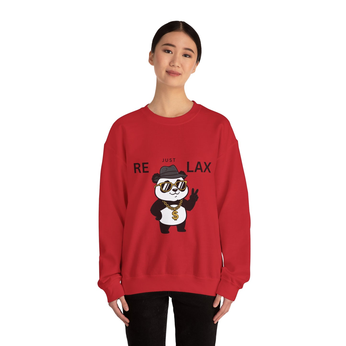 Sudadera de cuello redondo Just Relax Panda