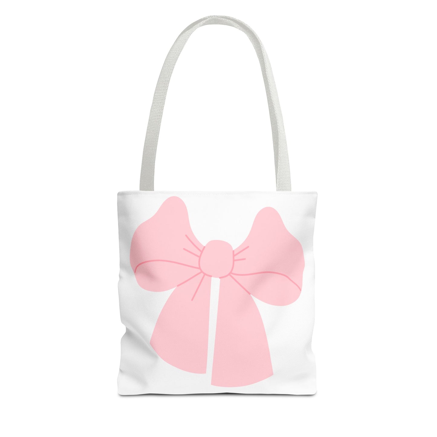 Bolsa de mano con lazo rosa: un bonito bolso de compras con un bonito diseño en tonos pastel.