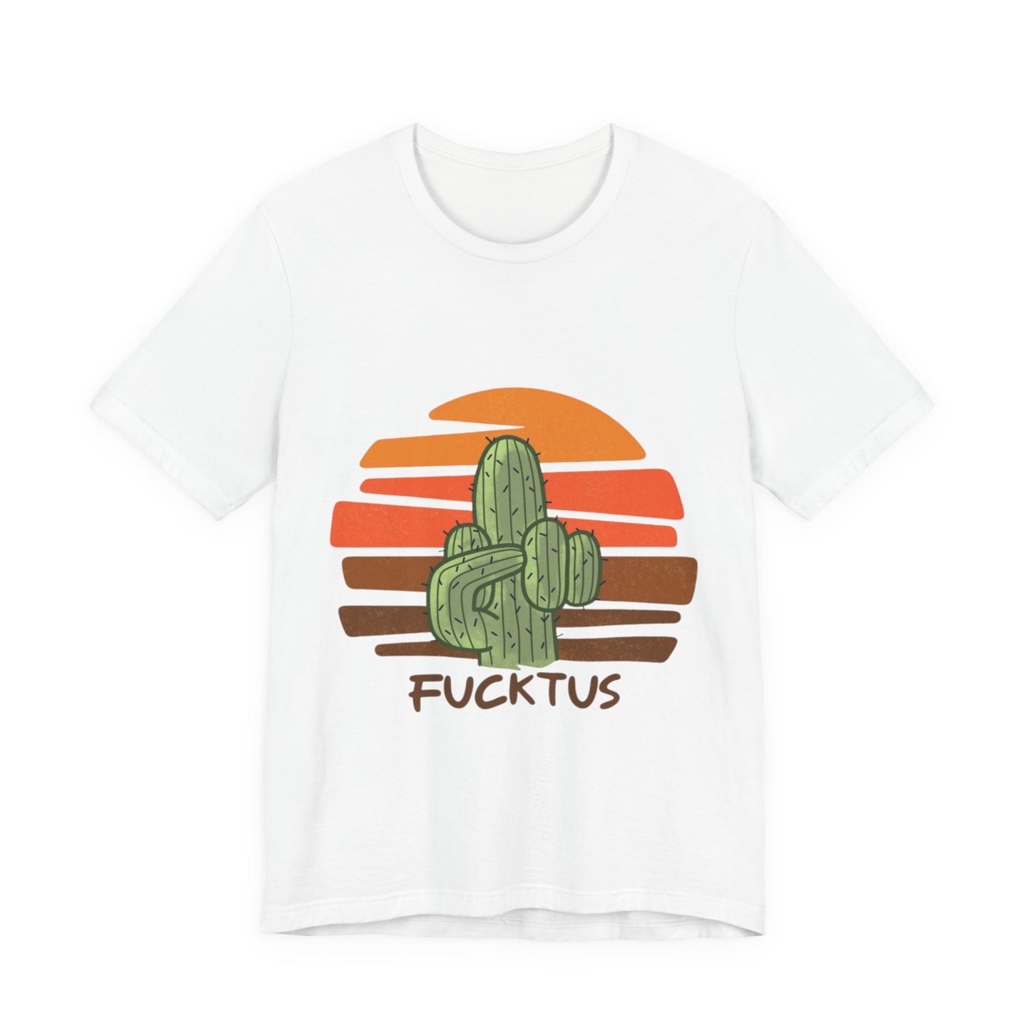 Fucktus Cactus Retro Sunset Tee