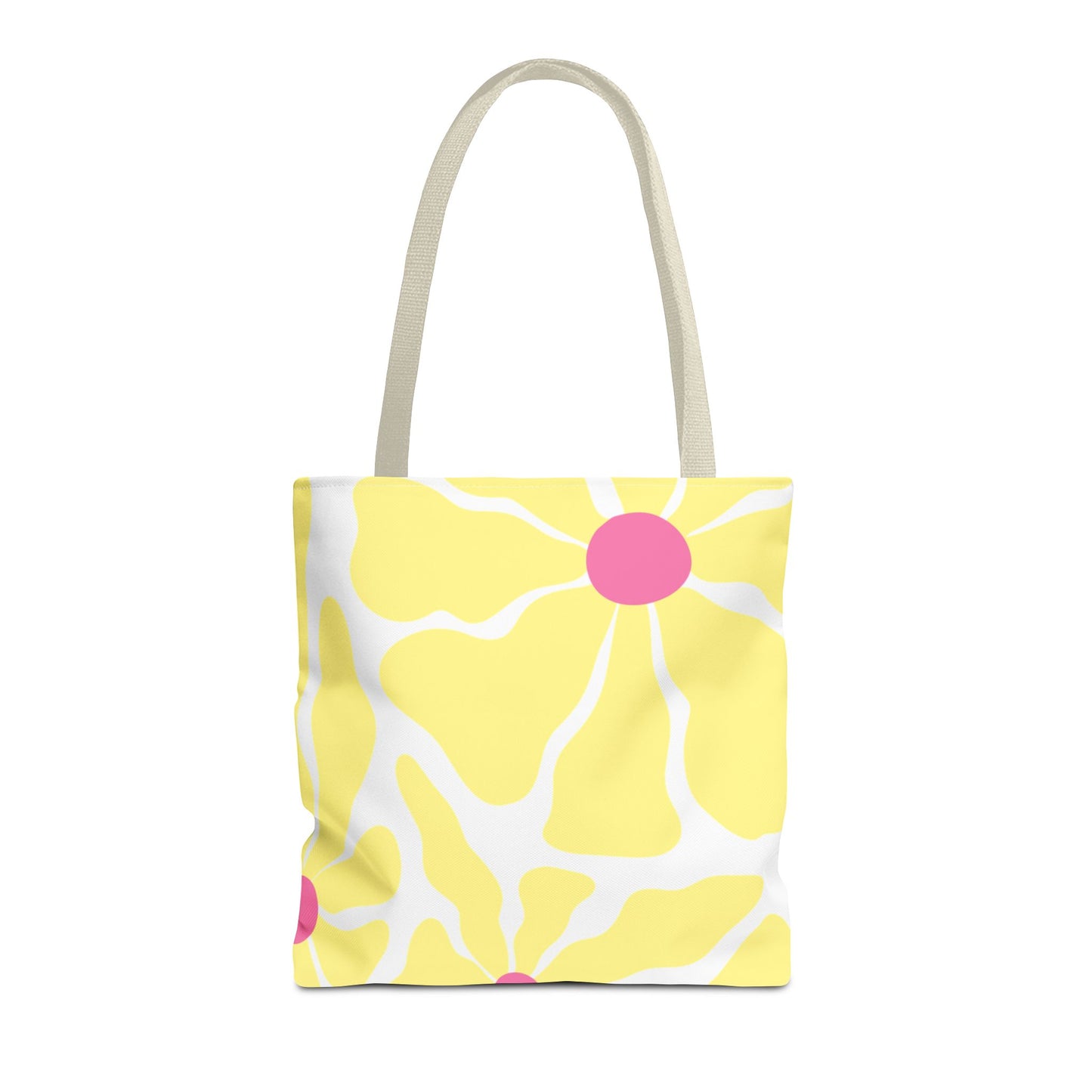 Floral Sunshine Yellow Daisy Tote Bag — All-Over Print