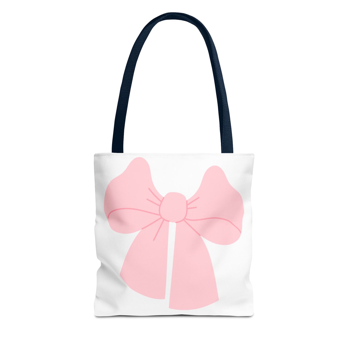 Bolsa de mano con lazo rosa: un bonito bolso de compras con un bonito diseño en tonos pastel.