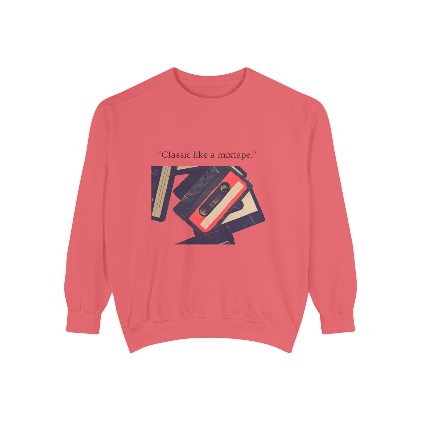 Cassette Mixtape Sweatshirt — "Classic like a mixtape." Retro Tape Crewneck