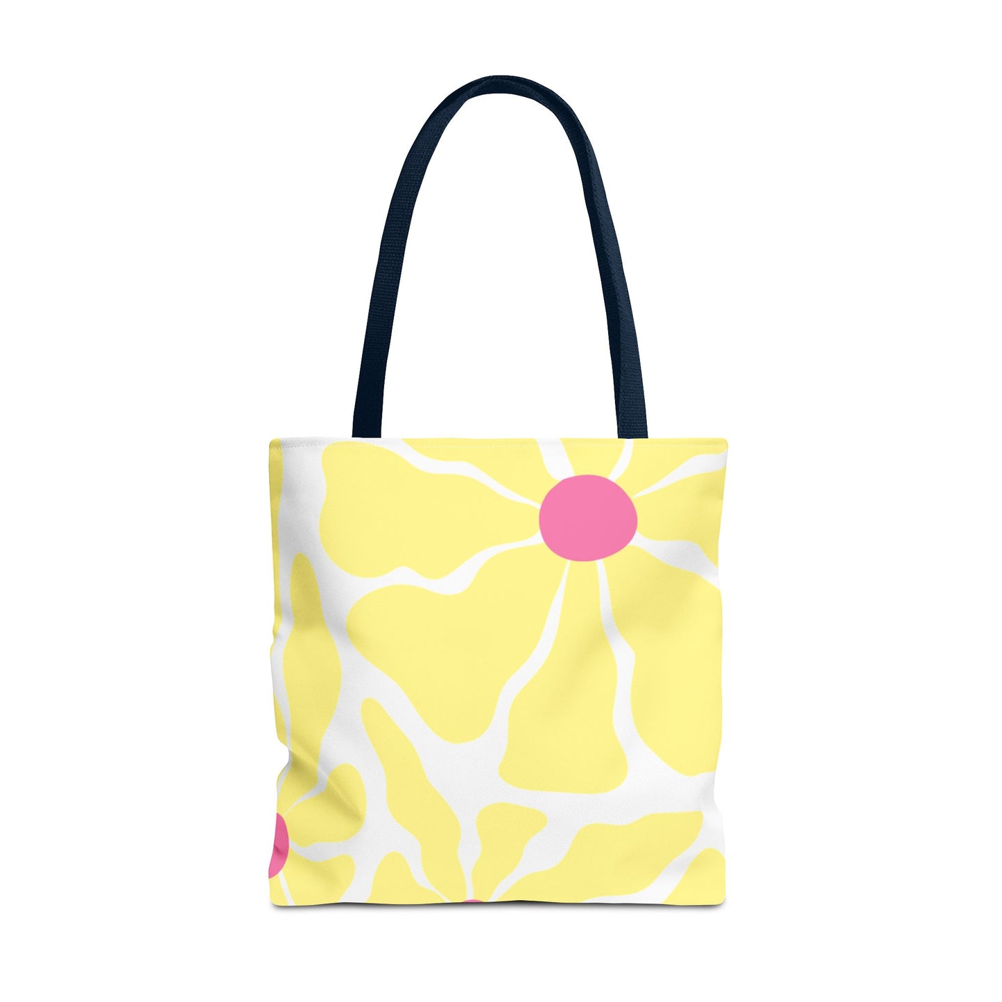 Floral Sunshine Yellow Daisy Tote Bag — All-Over Print