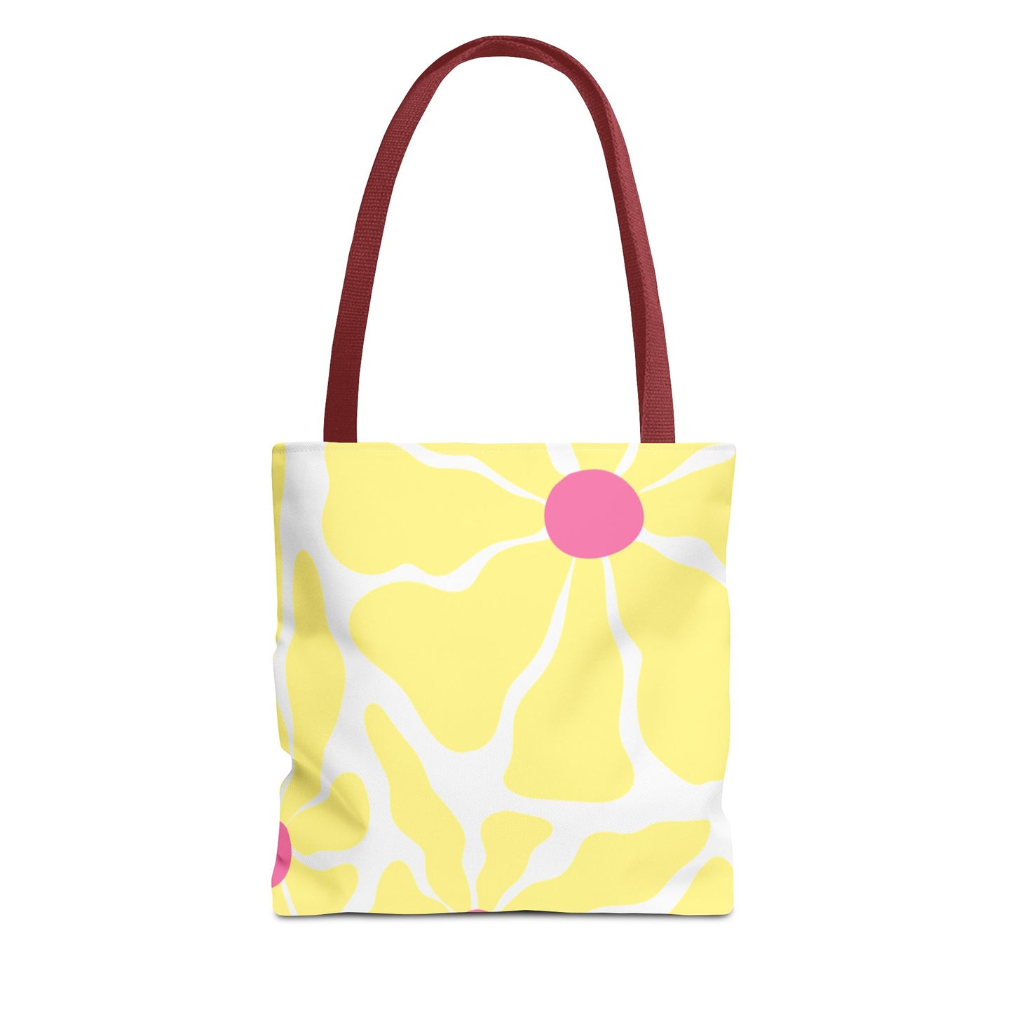 Floral Sunshine Yellow Daisy Tote Bag — All-Over Print