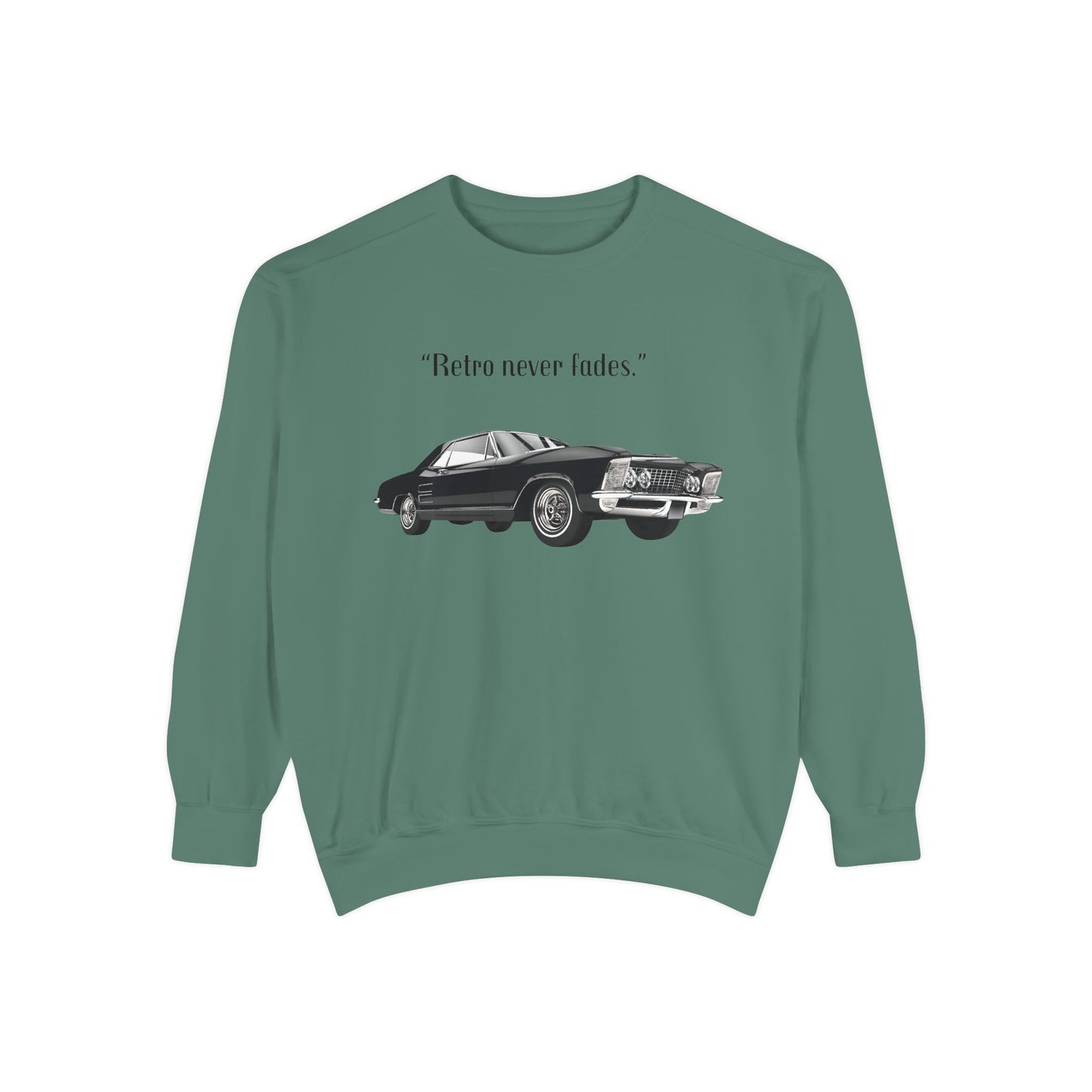 Retro 'Never Fades' Vintage Classic Car Sweatshirt