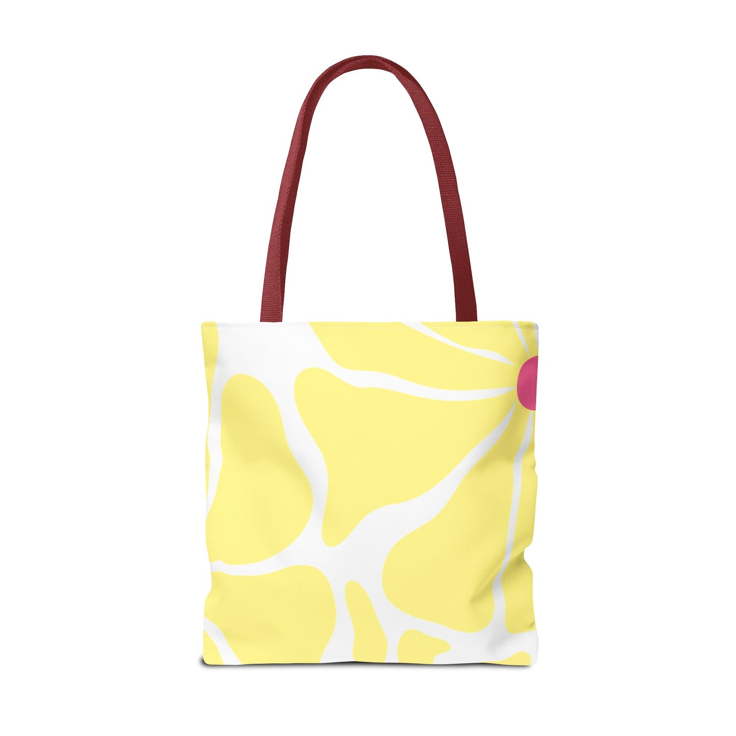 Floral Sunshine Yellow Daisy Tote Bag — All-Over Print
