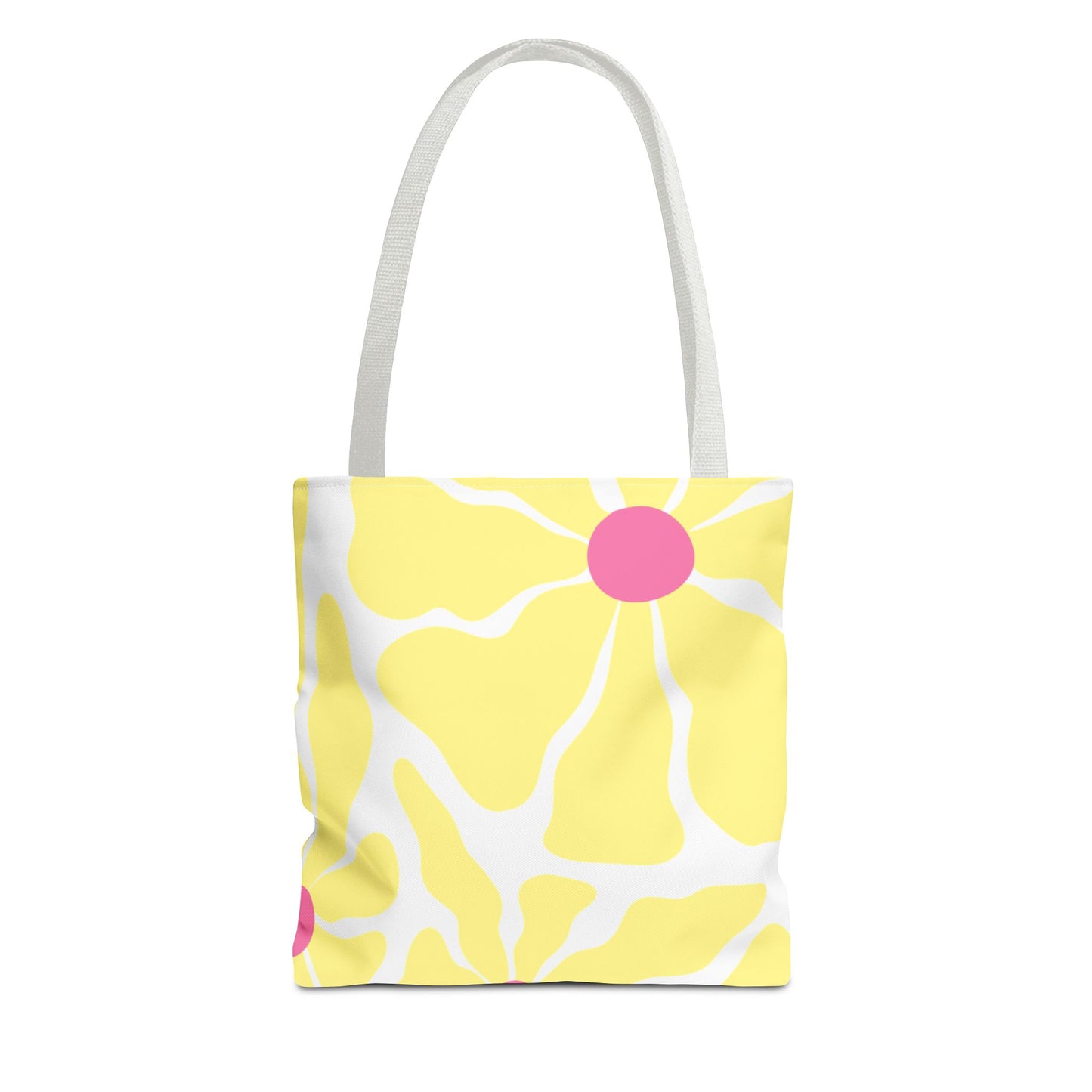 Floral Sunshine Yellow Daisy Tote Bag — All-Over Print