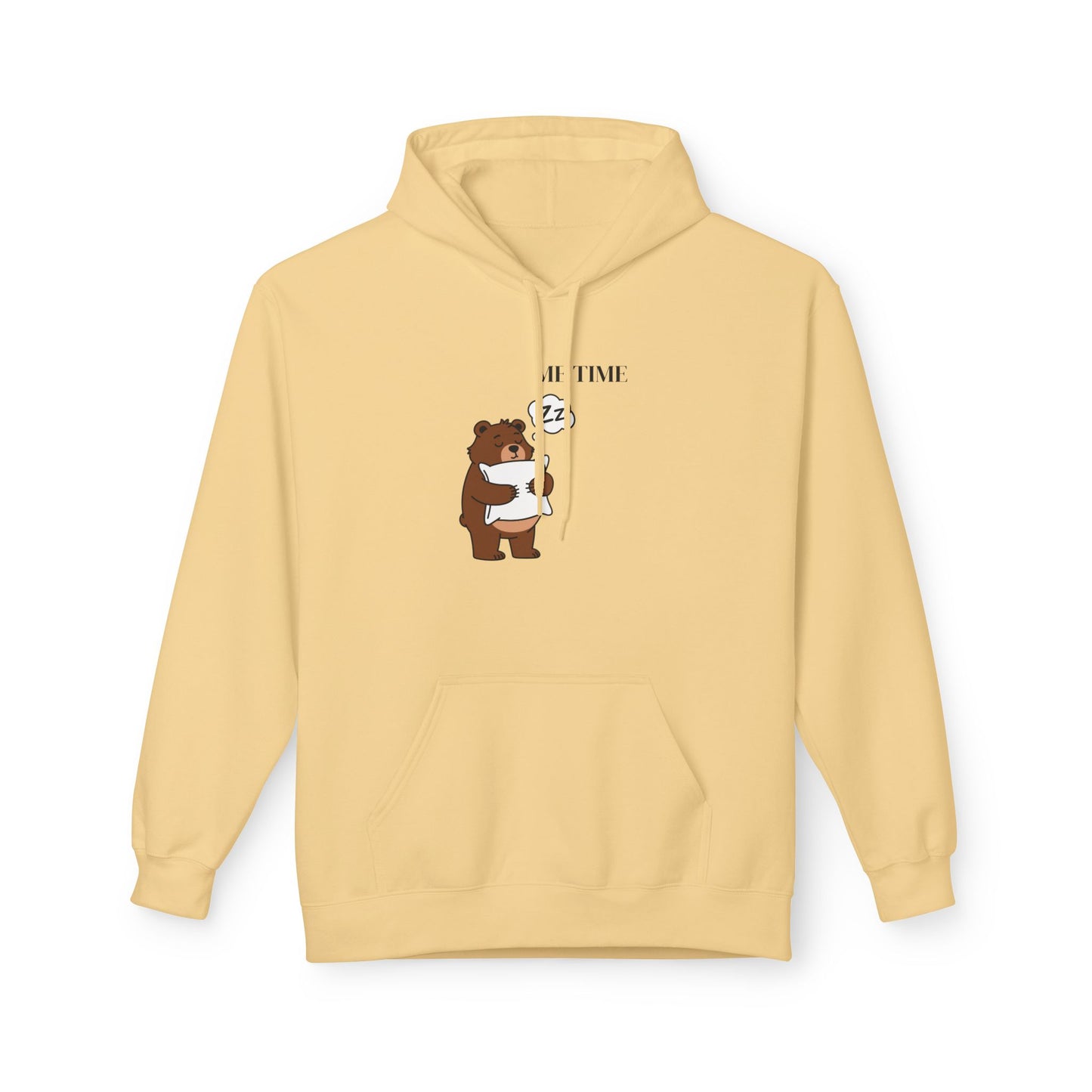 Sudadera con capucha Me Time Bear: adorable sudadera con capucha con gráfico de oso relajante