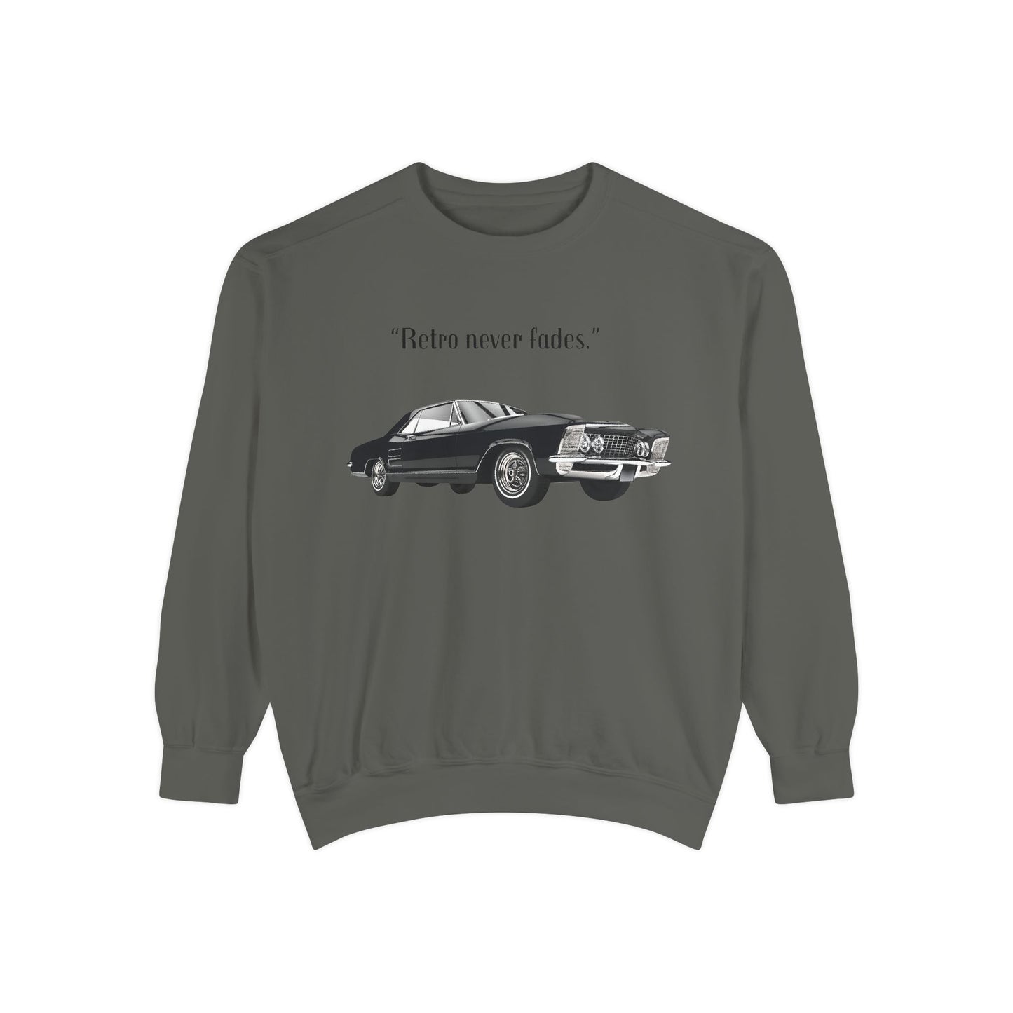 Retro 'Never Fades' Vintage Classic Car Sweatshirt