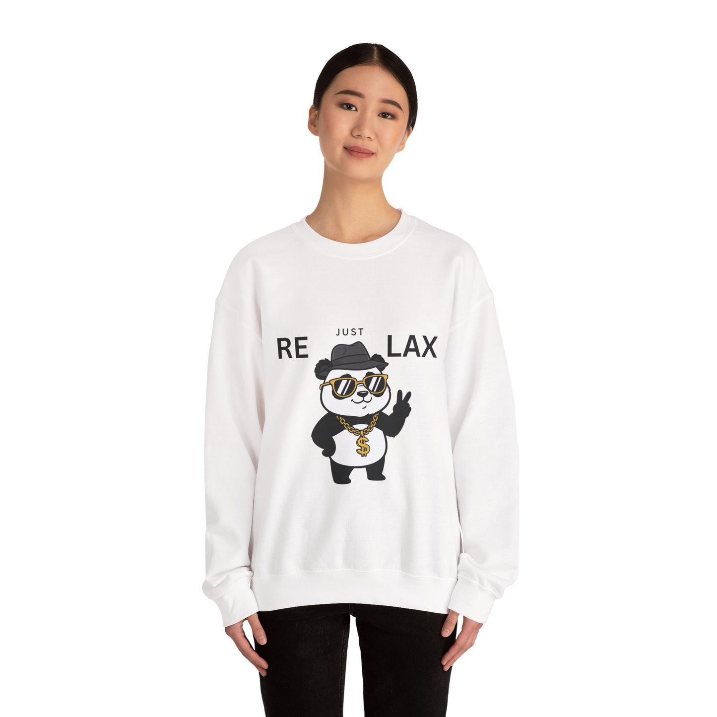 Sudadera de cuello redondo Just Relax Panda